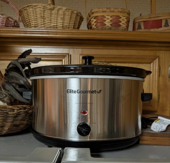 Elite Gourmet MST-900D 8.5Qt Digital Programmable XL Jumbo Slow Cooker, Adjustable Temp, Entrees, Sauces, Stews & Dips, Dishwasher Safe Glass Lid & Crock, Stainless Steel customer photo 1