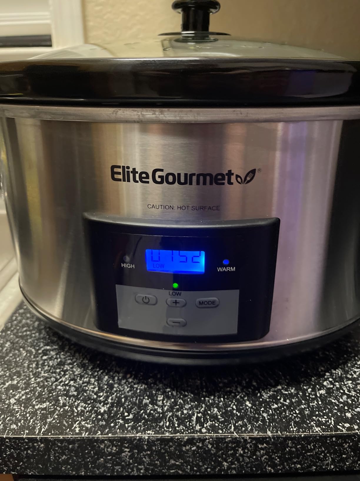 Elite Gourmet MST-900D 8.5Qt Digital Programmable XL Jumbo Slow Cooker, Adjustable Temp, Entrees, Sauces, Stews & Dips, Dishwasher Safe Glass Lid & Crock, Stainless Steel customer photo 2
