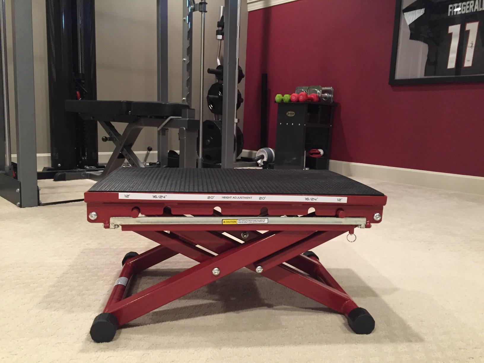 Titan Fitness Adjustable Height Steel Plyometric Box, Four Settings 12in 16in 20in 24in, Pro-Duty Steel Plyo Box, Home Garage Gym Training customer photo 2