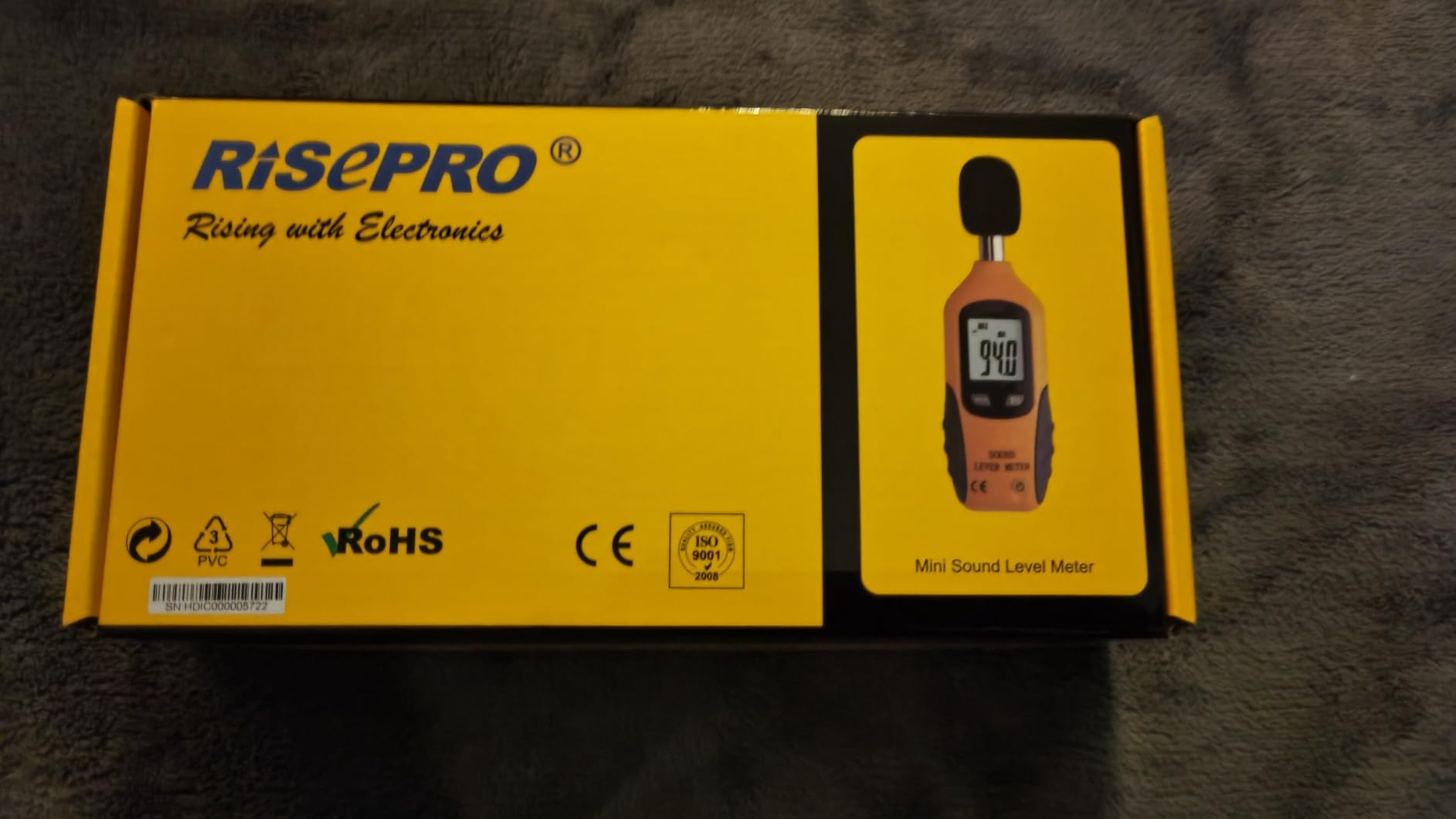 Decibel Meter, RISEPRO Digital Sound Level Meter 30 - 130 dB Audio Noise Measure Device Backlight MAX/MIN, Data Hold Auto Power Off Dual Ranges HT-80A customer photo 1