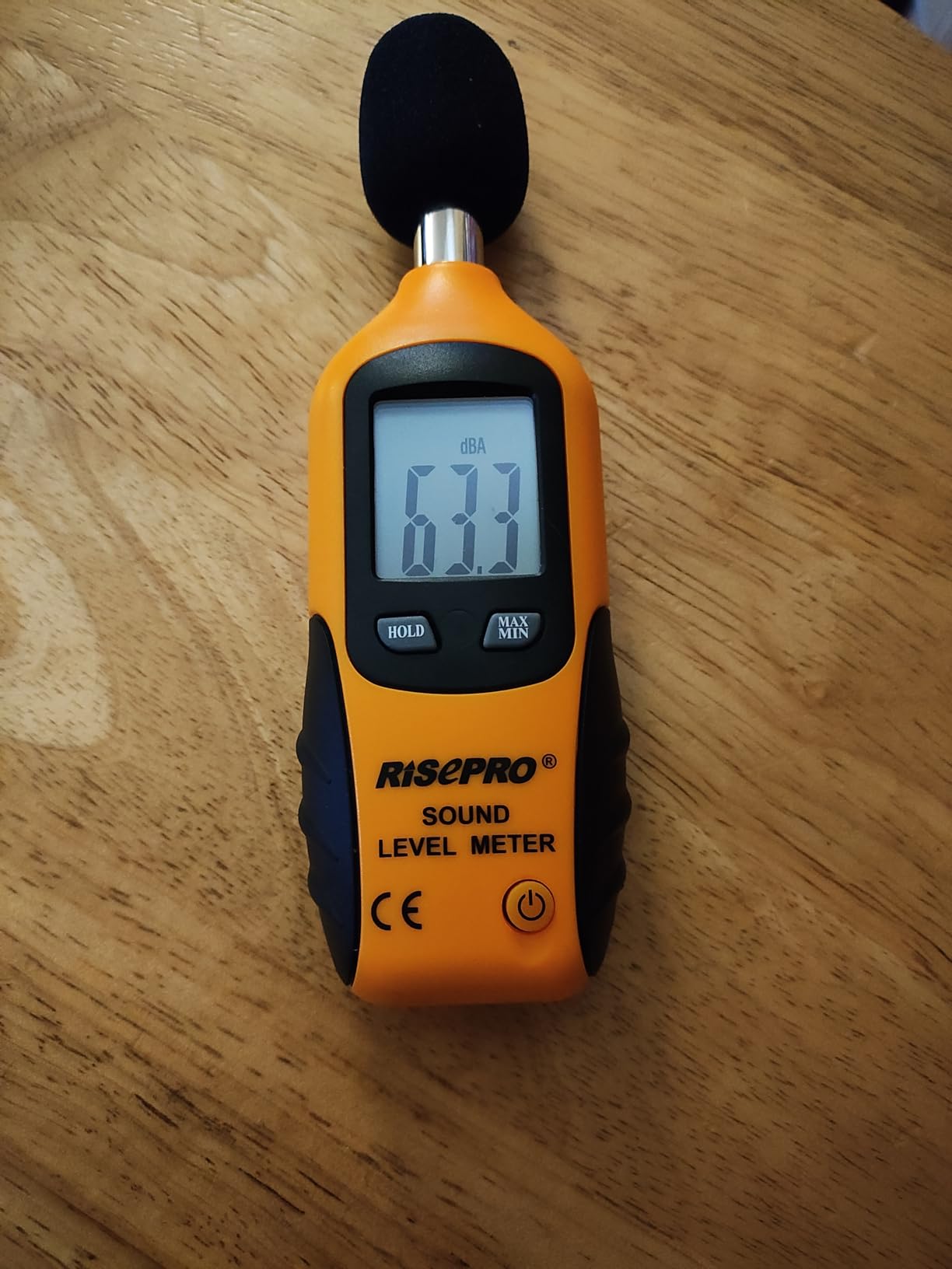 Decibel Meter, RISEPRO Digital Sound Level Meter 30 - 130 dB Audio Noise Measure Device Backlight MAX/MIN, Data Hold Auto Power Off Dual Ranges HT-80A customer photo 2