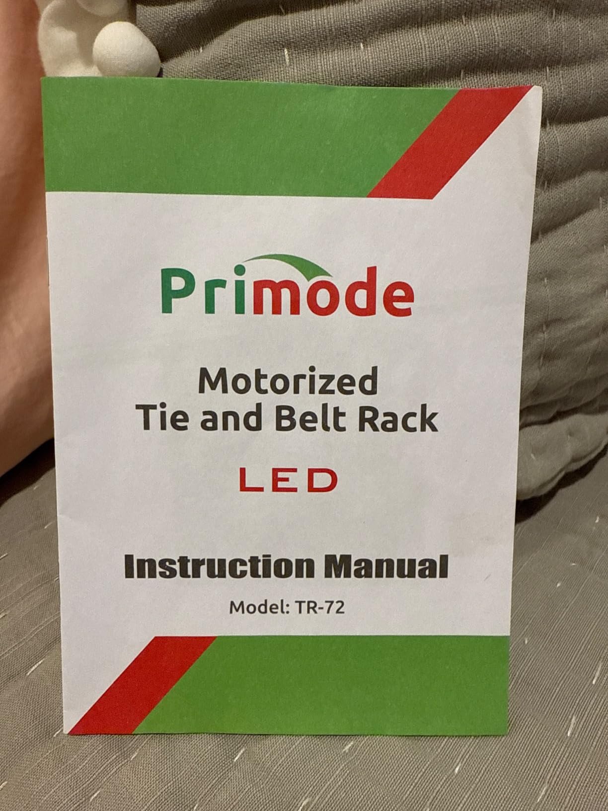 Primode Motorized Tie Rack Closet Organizer with LED Lights Includes J Hooks for Wired Shelving Stores Up to 72 Ties & 8 Belts Operates with Batteries customer photo 1