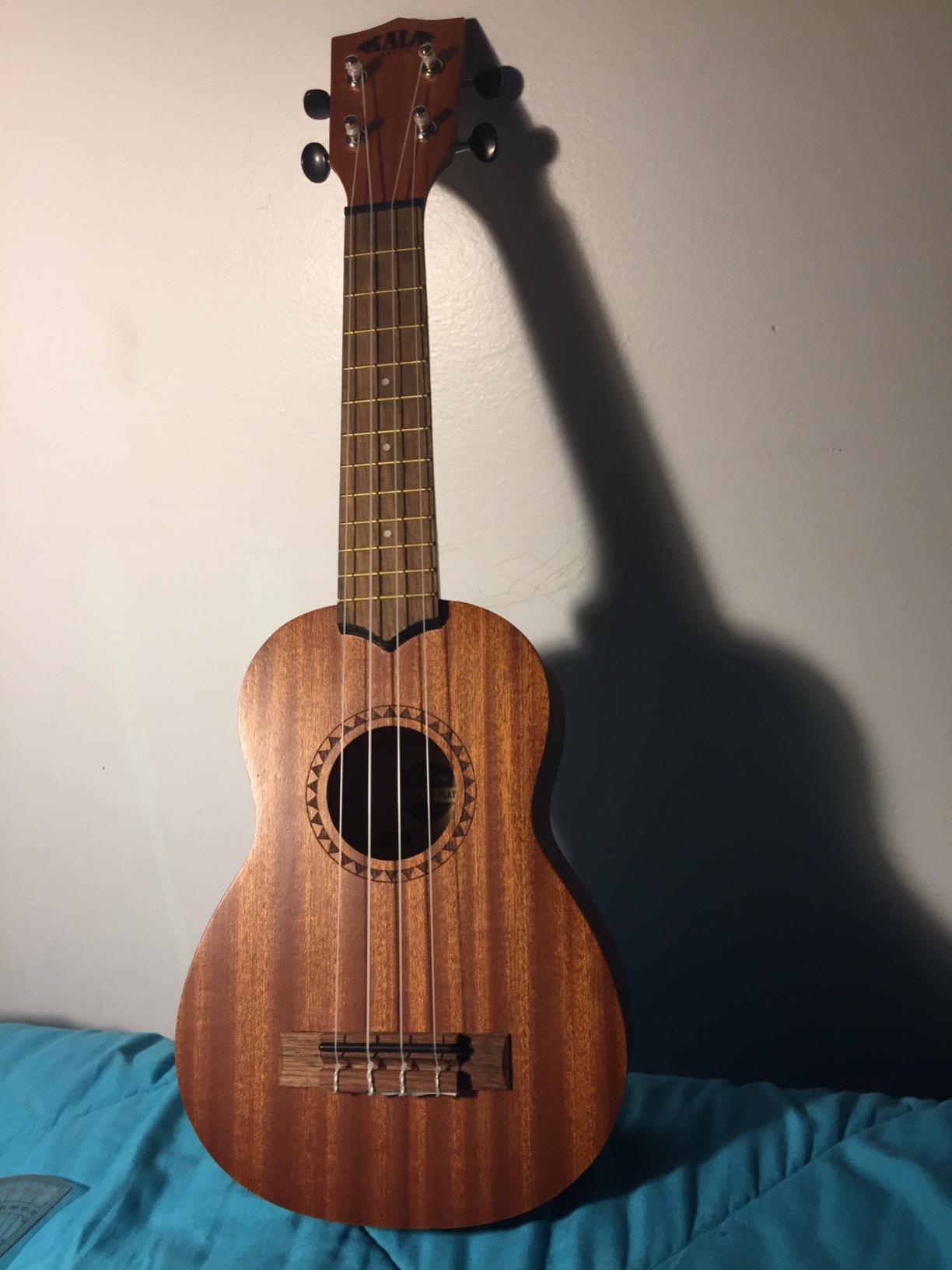 Official Kala Learn to Play Ukulele Soprano Starter Kit, Satin Mahogany - Includes online lessons, tuner app, and booklet (KALA-LTP-S) customer photo 1