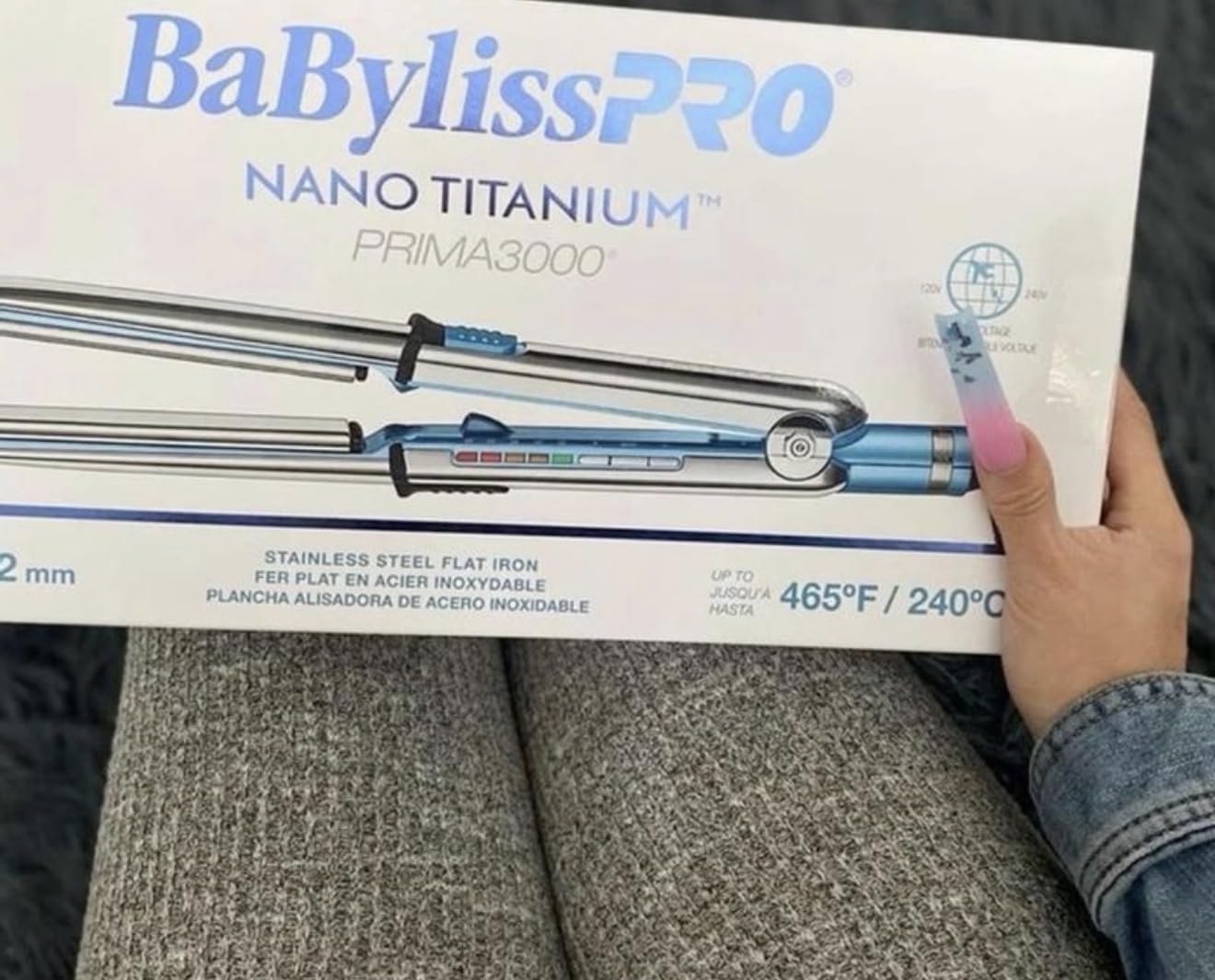 BaBylissPRO Nano Titanium Prima Ionic Hair Straightener - Professional Flat Iron & Curling Iron in One for Stylists, Pro Styling Hair Tool customer photo 1