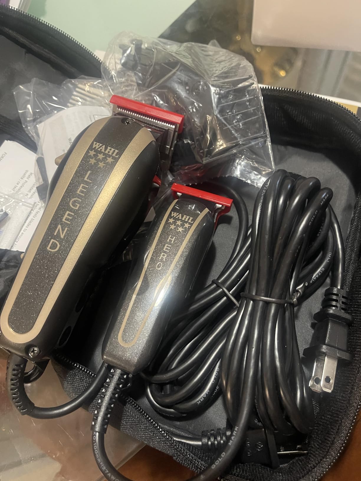 Wahl Professional 5-Star Barber Combo, Corded Legend Clipper & Hero T-Blade Trimmer Set, Black/Gold Finish customer photo 1