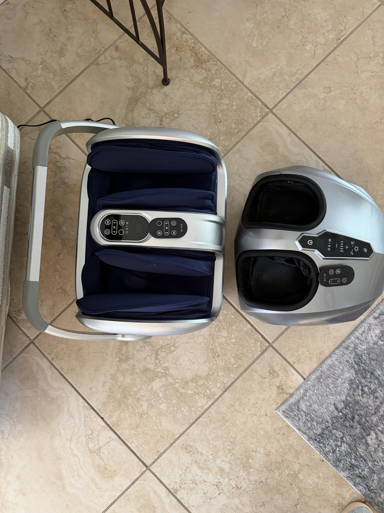 MIKO Foot Massager Machine with Deep-Kneading, Compression, Shiatsu, and Heat for Plantar Fasciitis, Neuropathy - Fits up to Men Size 12 customer photo 1