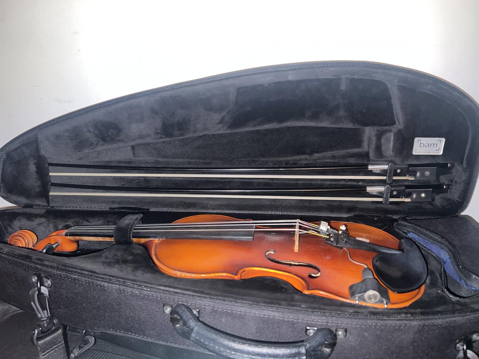 Kmise Carbon Fiber Violin Bow 4/4, Lightweight Anti-Deformation Full Size Fiddle Bow customer photo 2