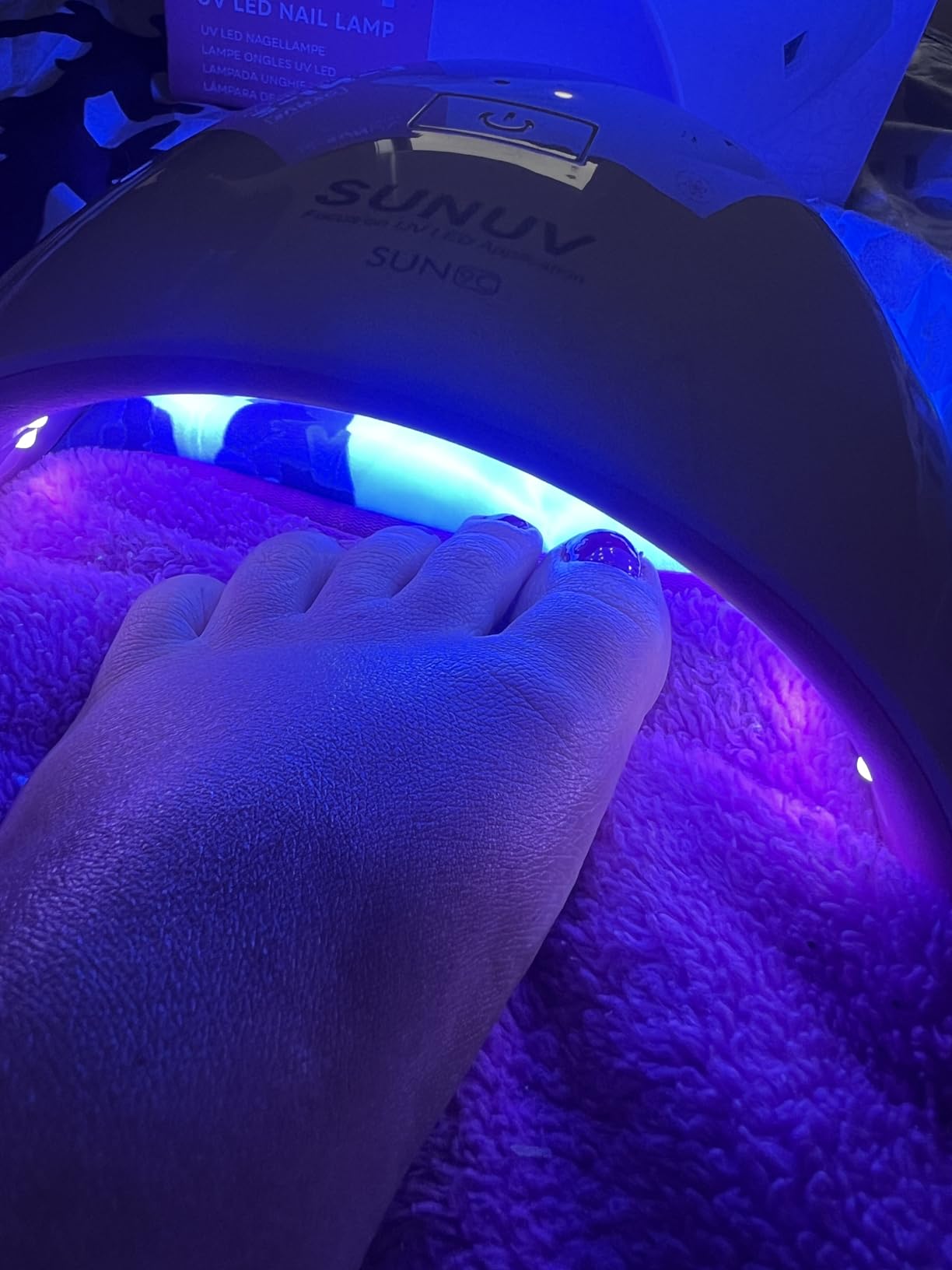 SUNUV UV LED Nail Lamp, Nail Dryer for Gel Polish UV Light for Nails with Sensor 2 Timers SUN9C Pink customer photo 2