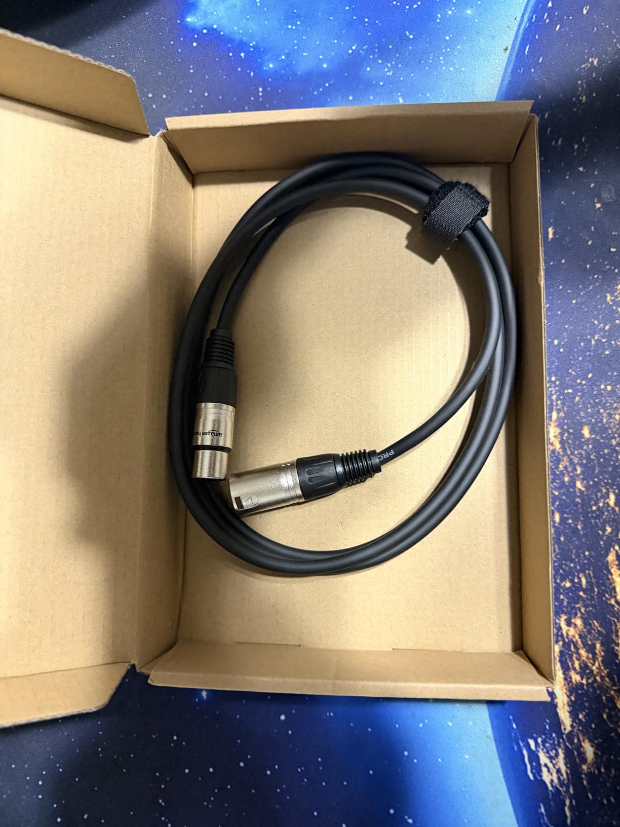 Amazon Basics XLR Microphone Cable for Speaker or PA System, All Copper Conductors, 6MM PVC Jacket, 25 Foot, Black customer photo 1