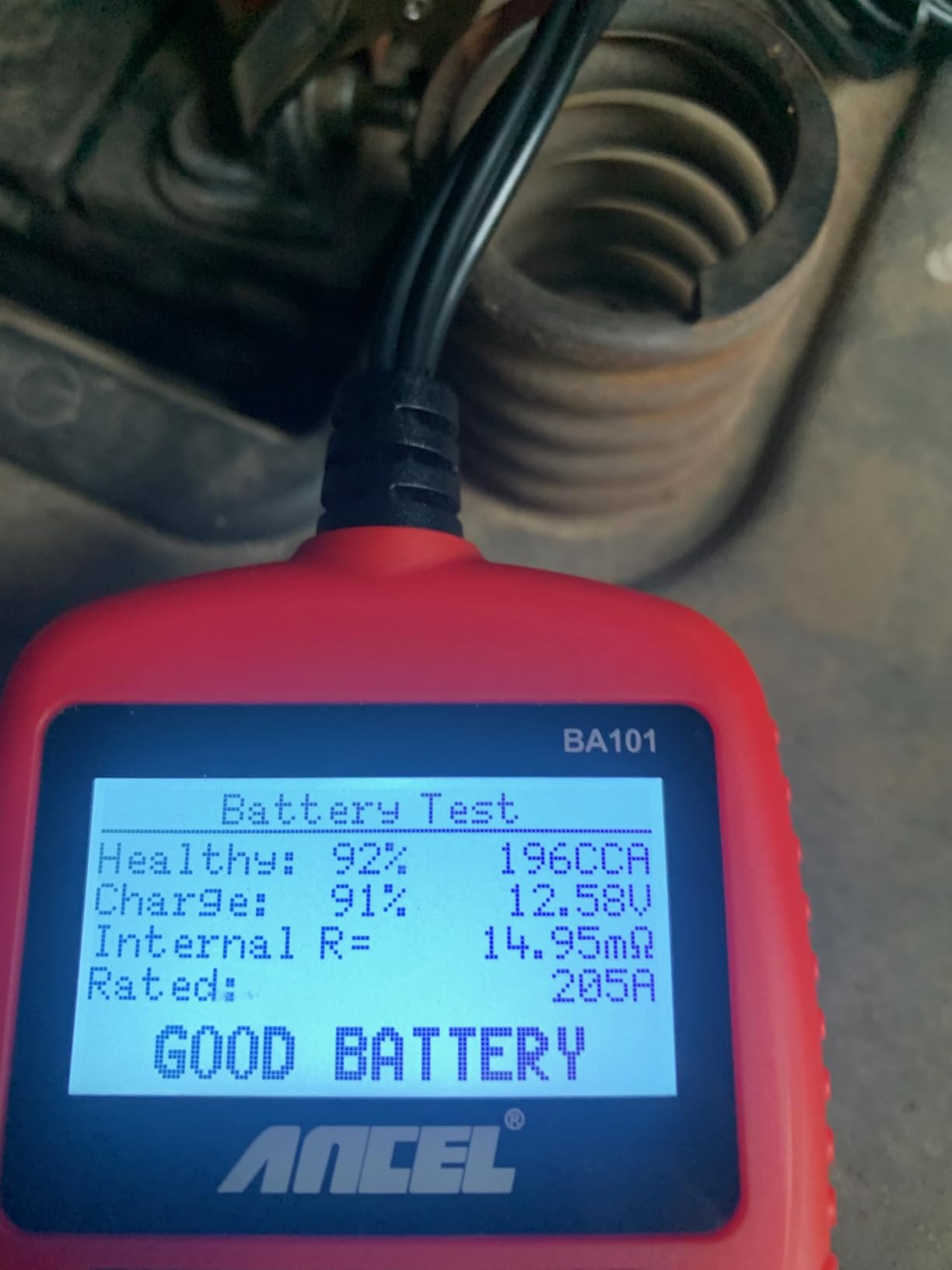 ANCEL BA101 Car Battery Tester, 12V Digital Automotive Alternator Meter Diagnostic Tool, 100-2000 CCA Load Capacity, Charging & Cranking Analyzer for Truck, Boat, RV, Marine Vehicle, and More customer photo 1