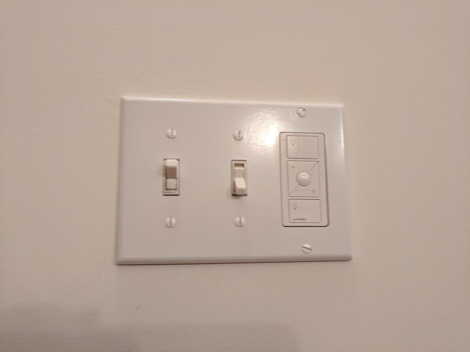 Lutron Caseta Original Smart Dimmer Switch Kit, 2 Dimmer Switches, 2 Wall Plates, 2 Pico Remotes, and Smart Hub, Works with Alexa, Apple Home, Google Home, 3 Way, 150W, No Neutral, P-BDG-PKG2W-A customer photo 1