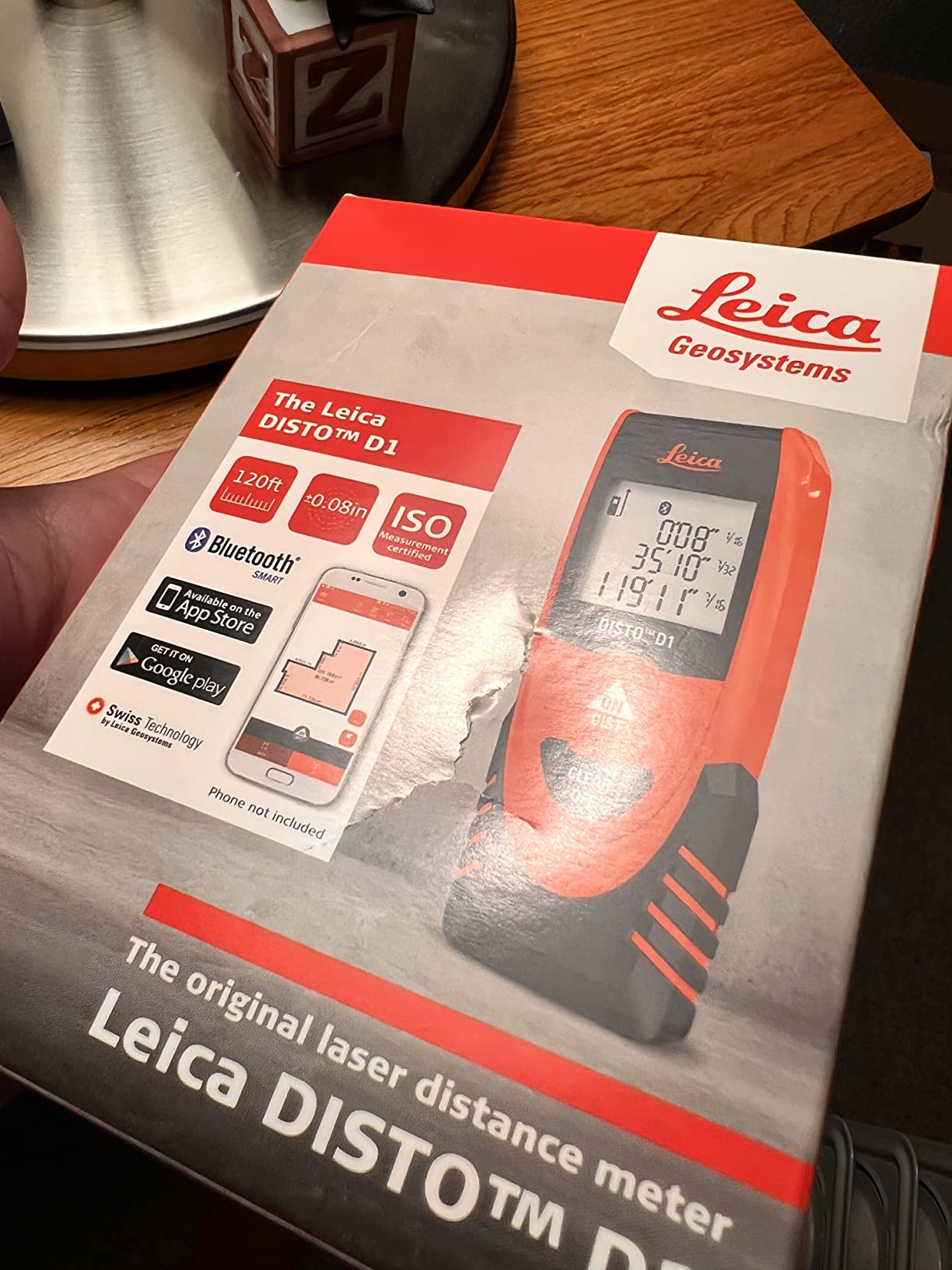 DISTO D1 120ft Laser Distance Measure with Bluetooth 4.0, Black/Red customer photo 2