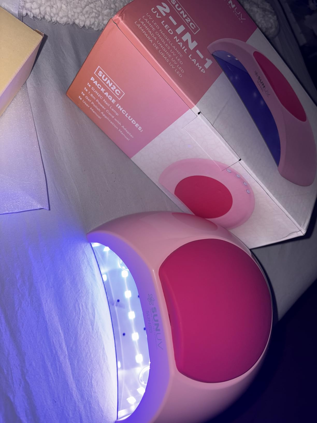 SUNUV SUN2C UV Light for Nails, UV LED Nail Lamp with 4 Timer Settings, Curing Lights Compatible with All Gel Polish customer photo 1