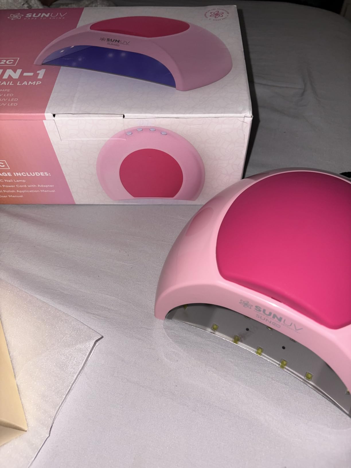 SUNUV SUN2C UV Light for Nails, UV LED Nail Lamp with 4 Timer Settings, Curing Lights Compatible with All Gel Polish customer photo 2