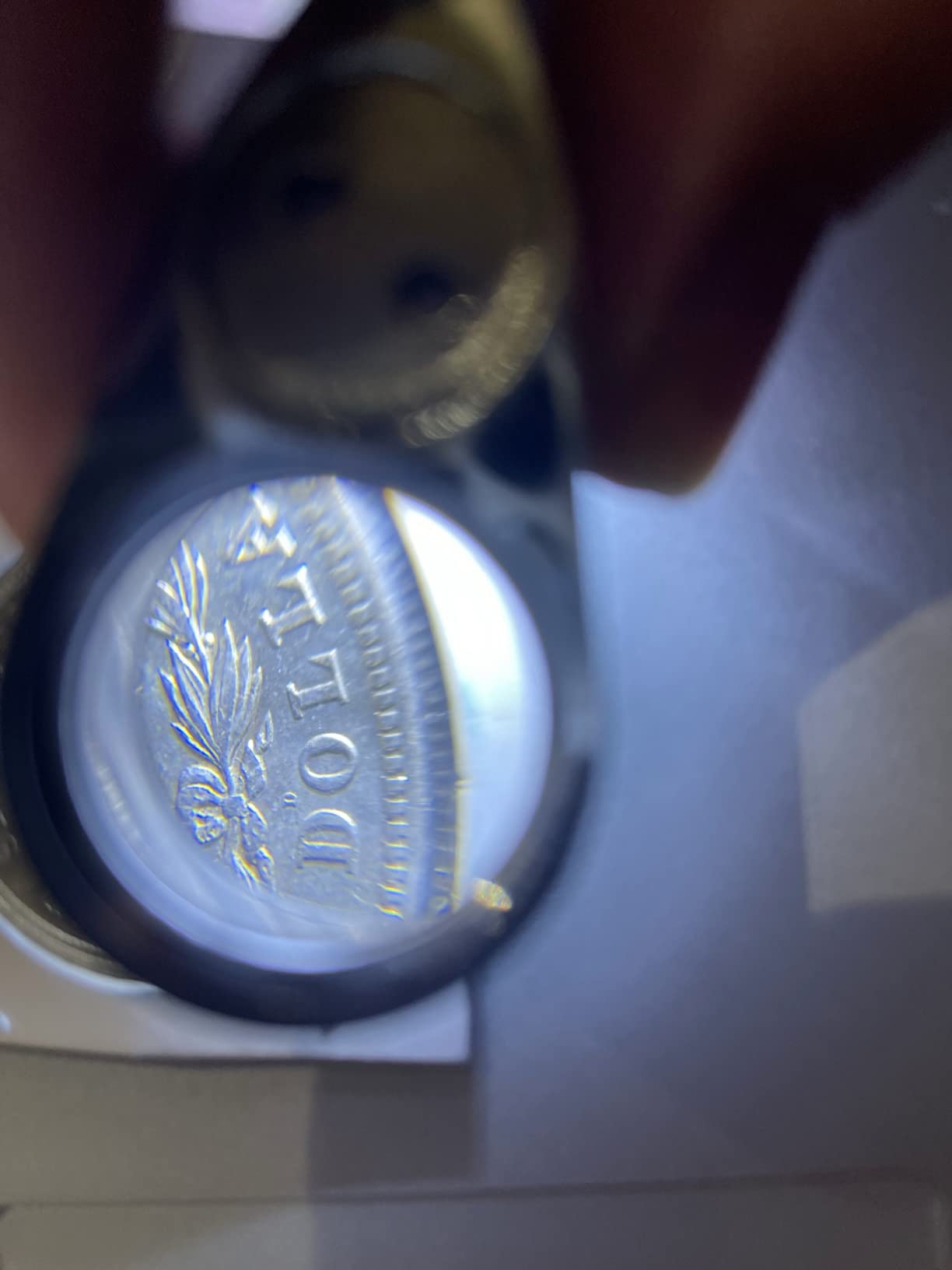 40X Full Metal Illuminated Jewelry Loop Magnifier, XYK Pocket Folding Magnifying Glass Jewelers Eye Loupe with LED(LED Currency Detecting/Jewelry Identifying) customer photo 2