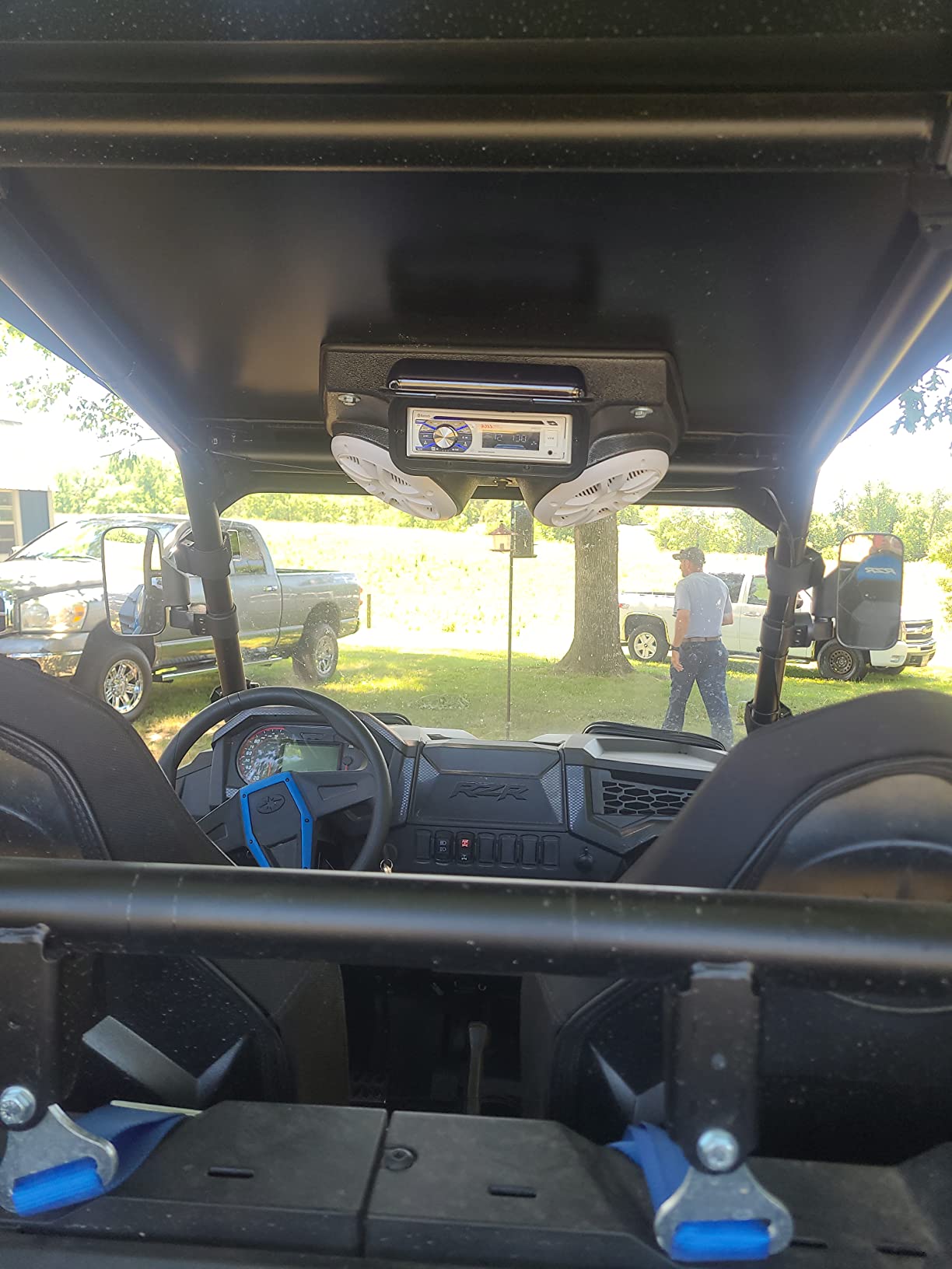 BOSS Audio Systems MCK508WB.64S Marine Boat Bluetooth Stereo & 6.5 Inch Speakers - CD DVD Player, AM/FM Radio Receiver Head Unit, Dipole Antenna customer photo 1