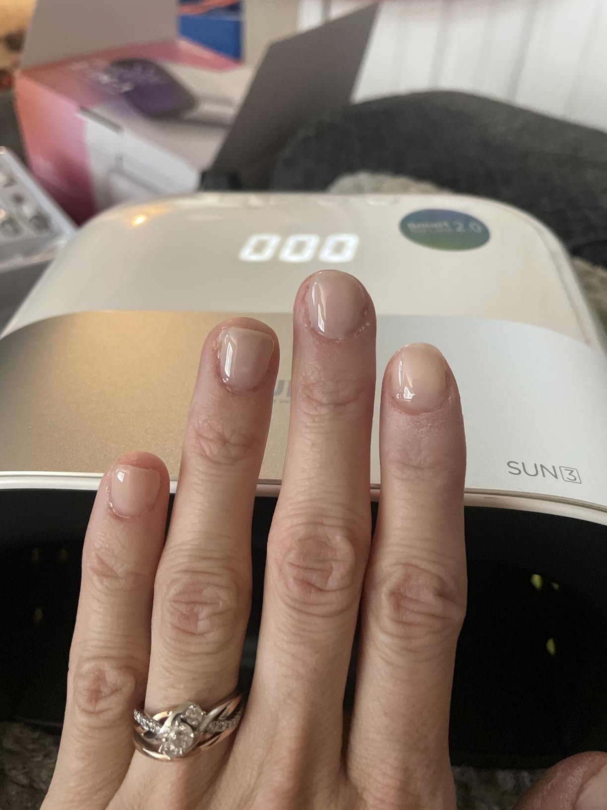 SUNUV SUN3 Professional UV Light for Gel Nails, LED Nail Lamp for Gel Polish with 4-Timer and Sensor, 39 PCS LED Beads customer photo 1