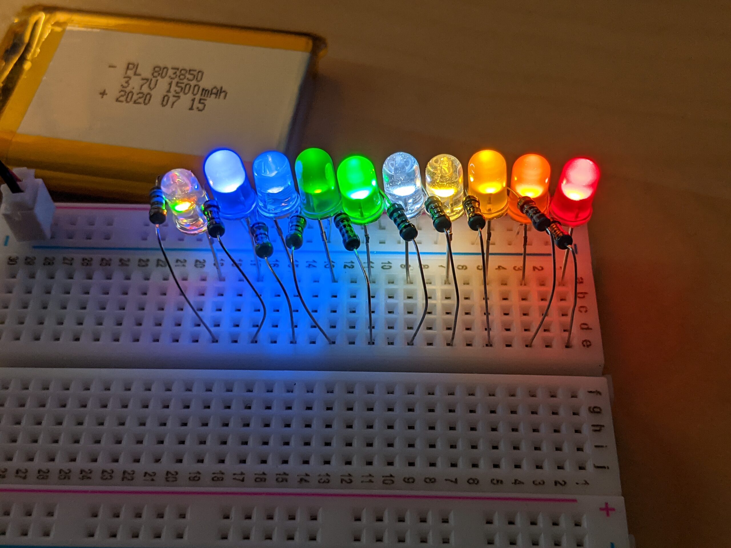 EBOOT 100 Pcs Clear LED Light Emitting Diodes Bulb LED Lamp, 5 mm (10 Colors) customer photo 1