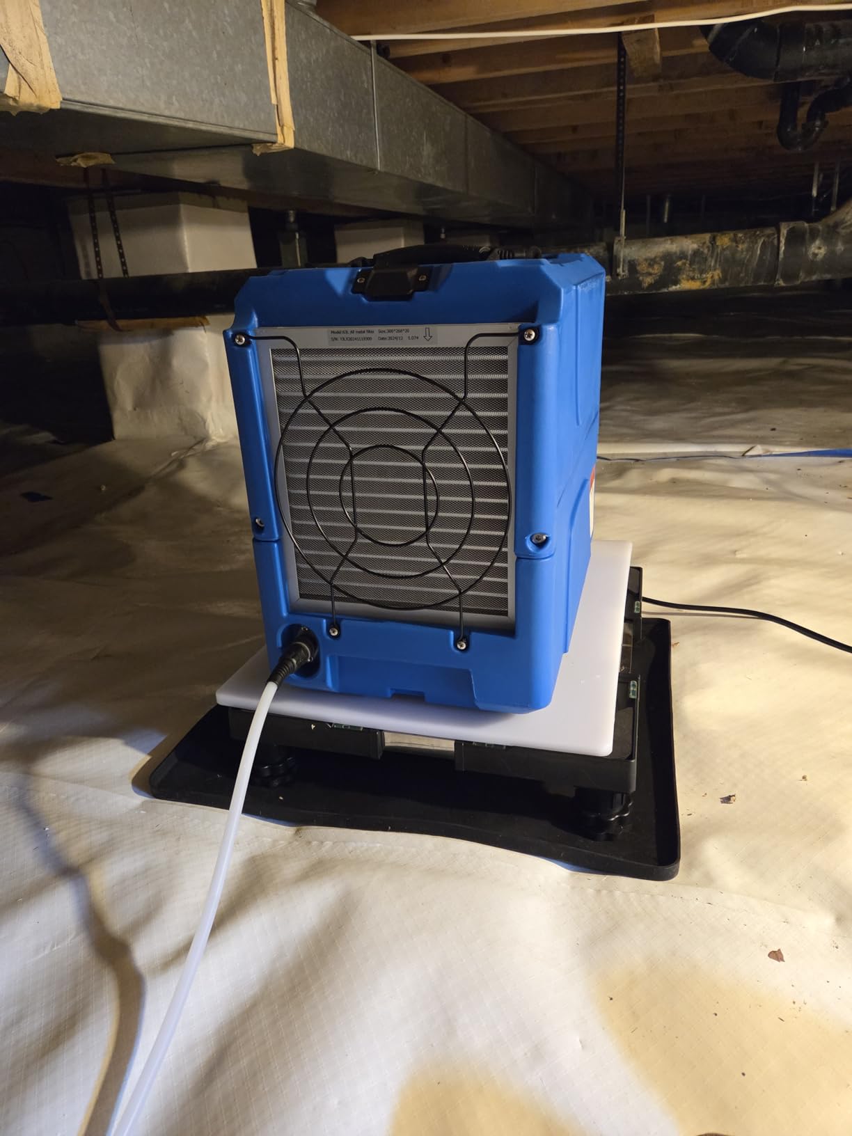MOUNTO Commercial Dehumidifier, 150 Pint High-Capacity, Includes Pump Drain Hose for Water Damage Restoration, Ideal for Basements, Warehouses & Job Sites customer photo 1