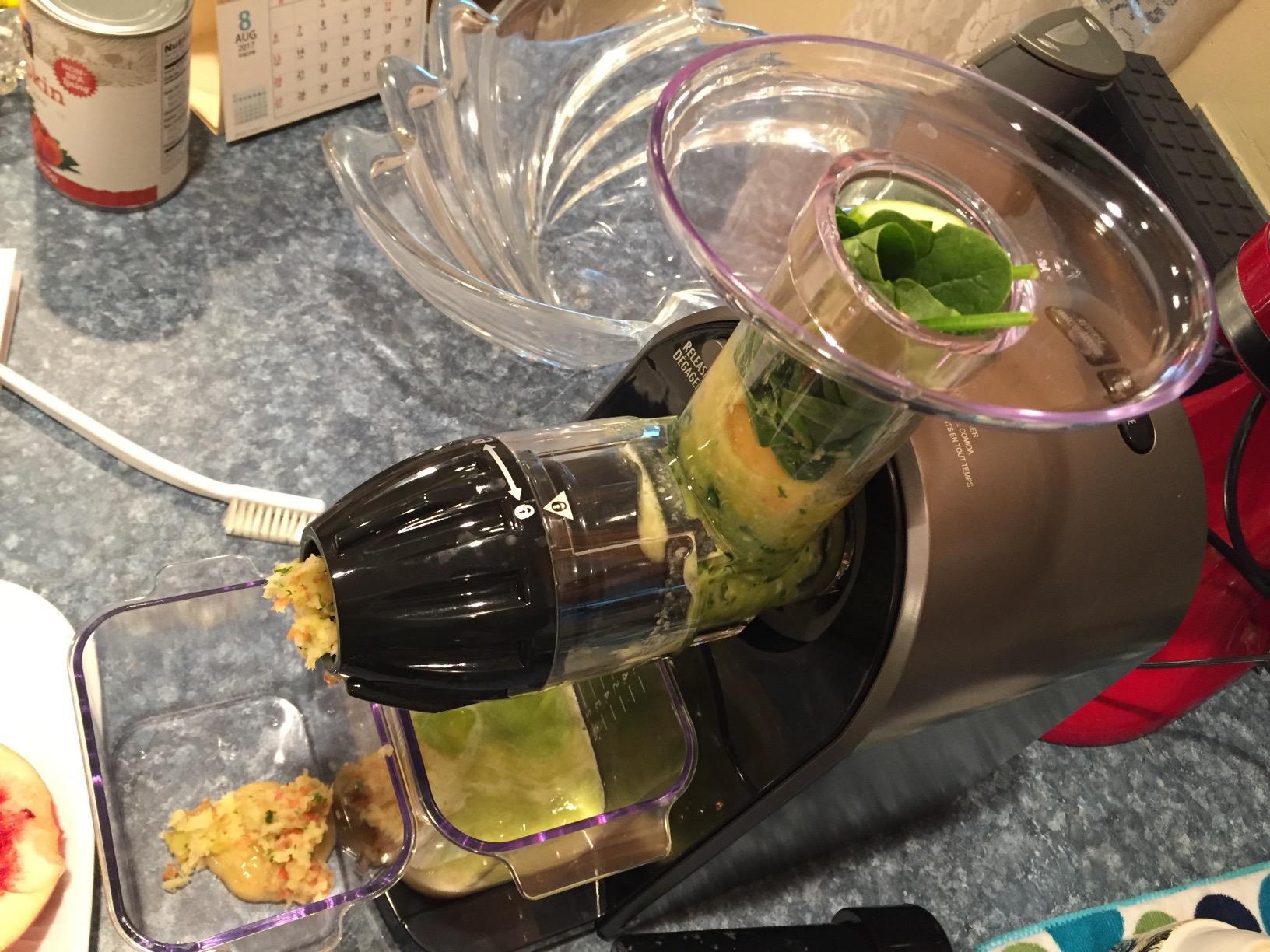 Hamilton Beach Cold Press Masticating Juicer Machine, Slow and Quiet Action, Juice Fruits & Vegetables, BPA Free, Easy Clean (67951), 150 Watts, Silver customer photo 1