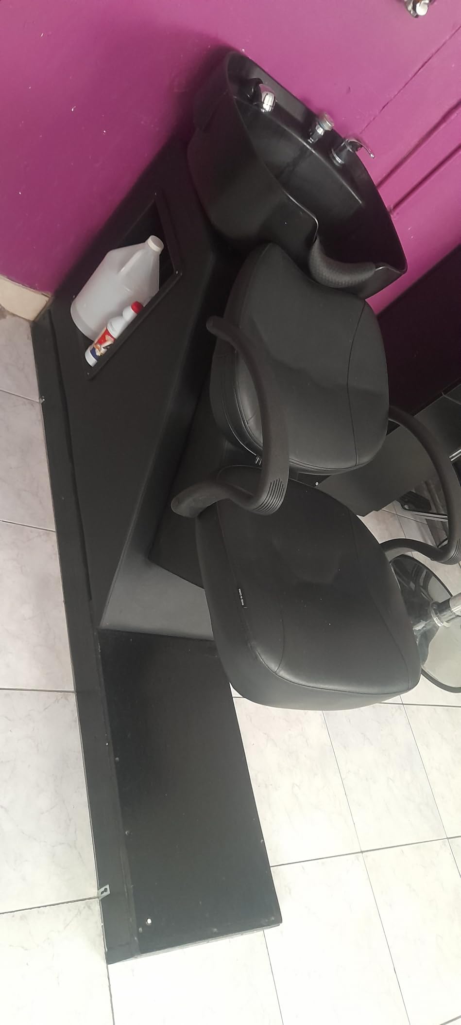 Ainfox Shampoo Barber Backwash Chair, ABS Plastic Shampoo Bowl Sink Chair for Spa Beauty Salon customer photo 1