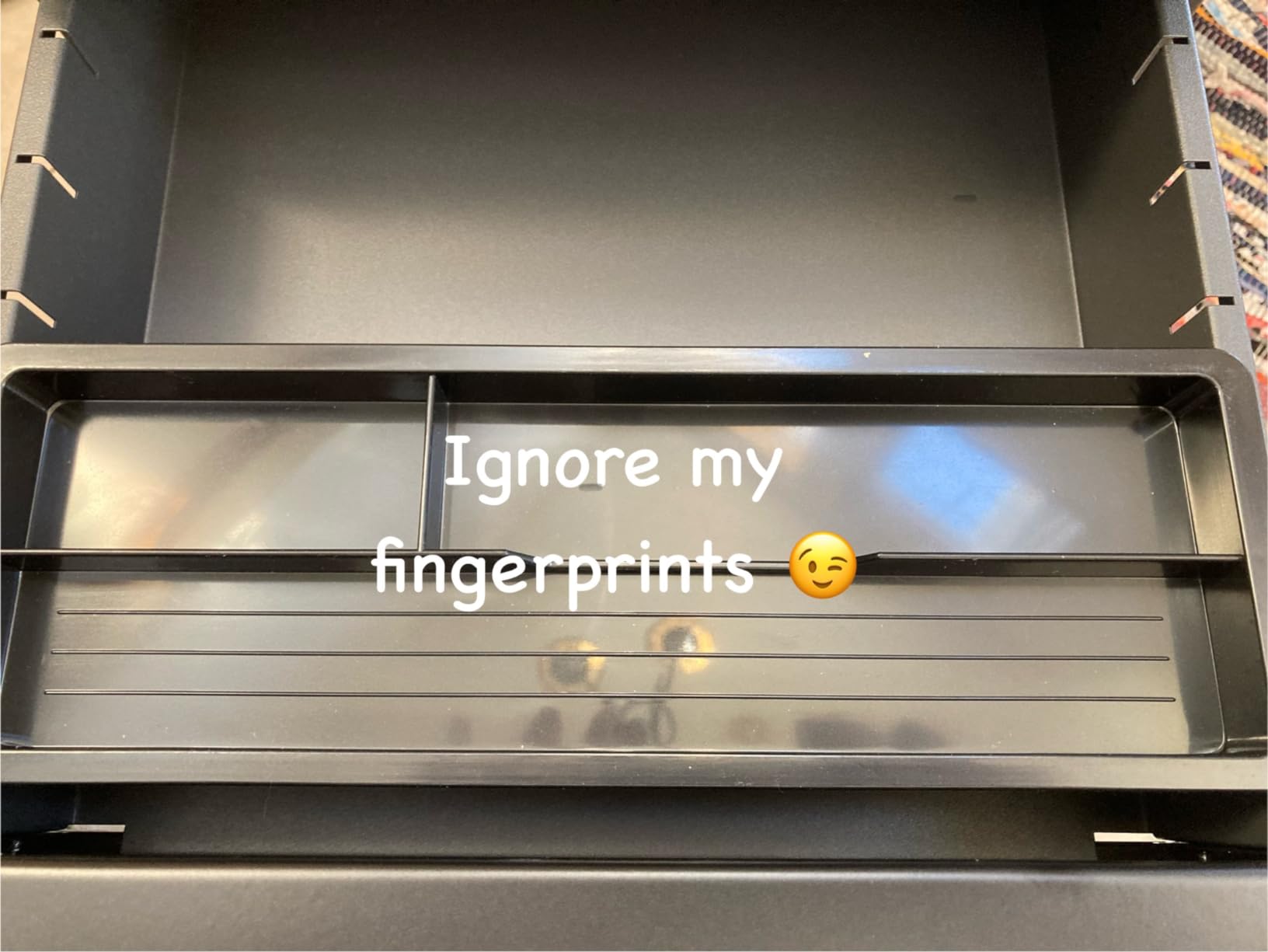 DEVAISE 3 Drawer Mobile File Cabinet with Lock, Under Desk Metal Filing Cabinet for Home Office/Legal/Letter/A4 File, Fully Assembled Except Wheels, White customer photo 1