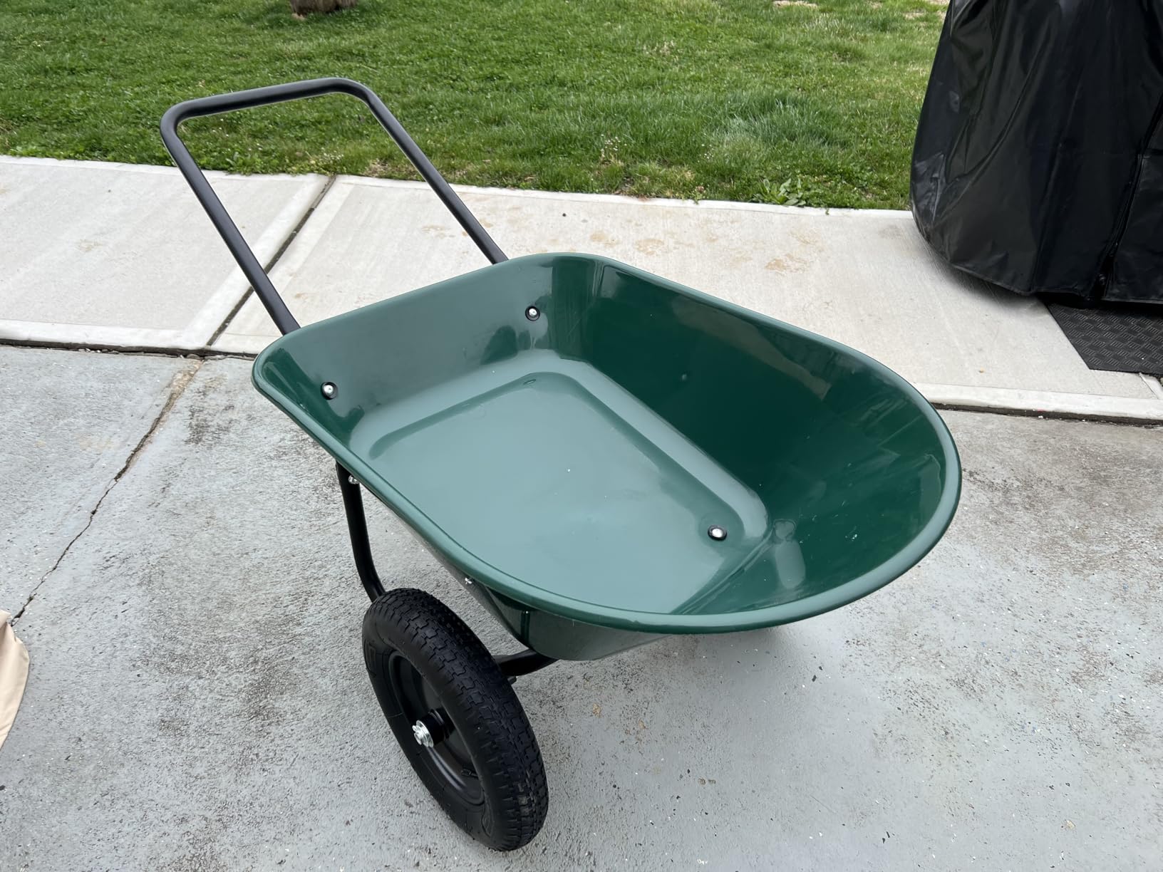 70007 The Original Yard Rover Dual-Wheel Home Garden Wheelbarrow Cart customer photo 2