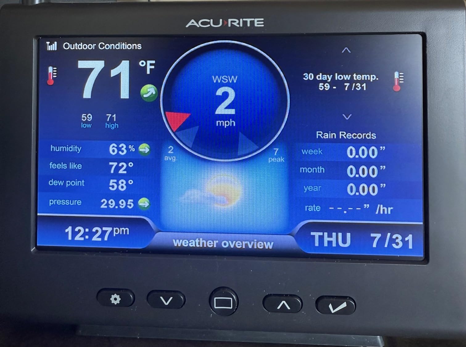 AcuRite Iris Weather Station with Rain Gauge and Wind Speed/Direction, Indoor Outdoor Thermometer Wireless Outdoor Sensor for Temperature and Humidity, and HD Display with Built-In Barometer customer photo 1