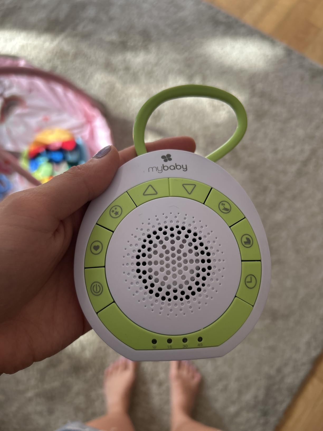 MyBaby Baby Sound Machine - White Noise Sound Machine for Baby, Travel, Nursery and On The Go customer photo 2