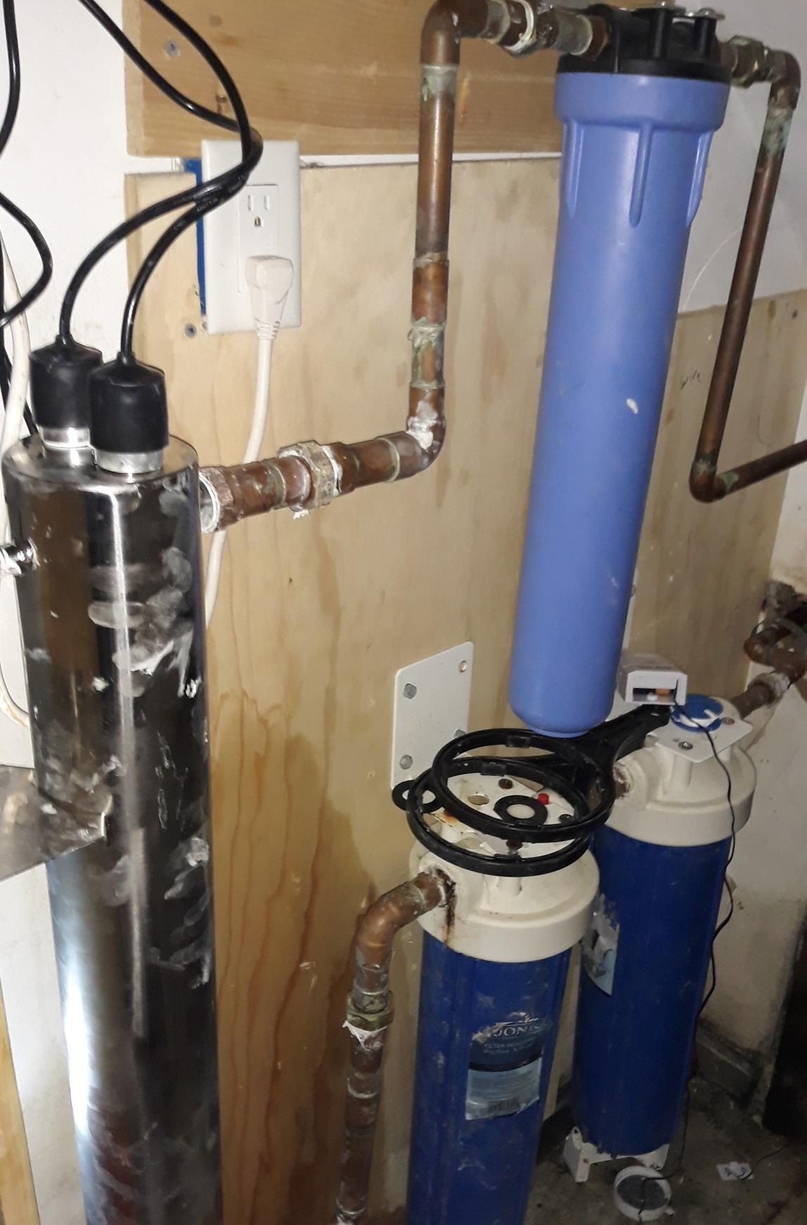 Bluonics 110W UV Water Ultraviolet 24GPM Plus Sediment and Carbon Well Water Purifier System Size 4.5