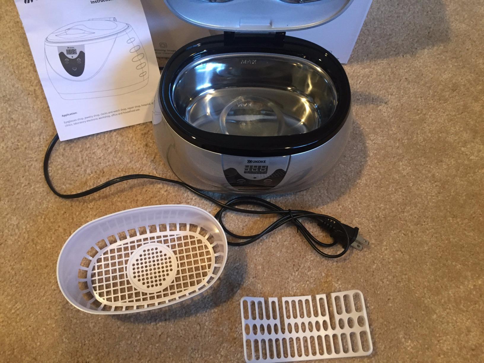 UKOKE Ultrasonic Jewelry & Retainer Cleaner - Professional Ultrasonic Cleaner Machine for Dentures, Mouth Guards, Braces, Toothbrush Heads, Rings & Watches with Timer - Perfect Christmas Gift customer photo 1