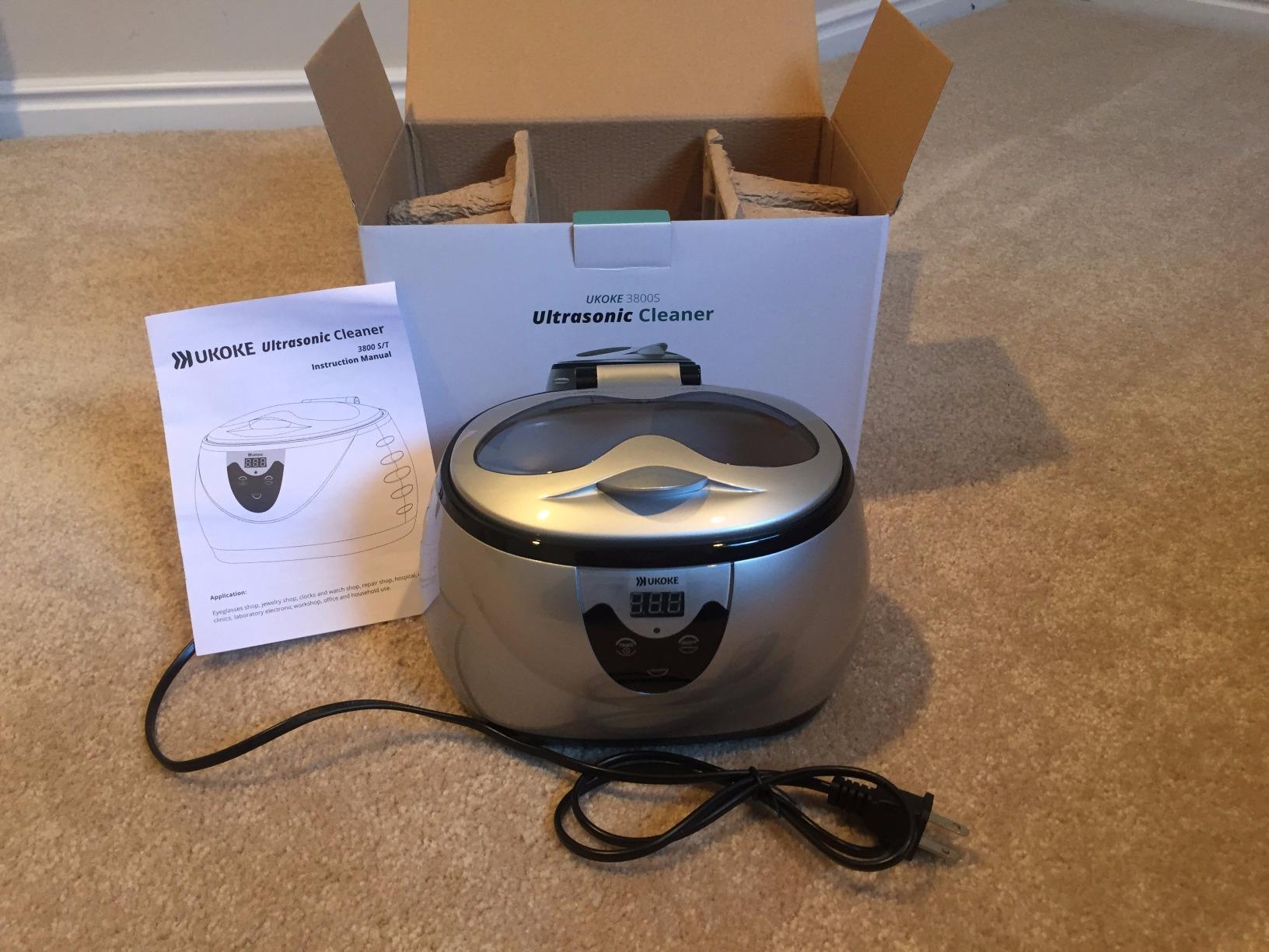 UKOKE Ultrasonic Jewelry & Retainer Cleaner - Professional Ultrasonic Cleaner Machine for Dentures, Mouth Guards, Braces, Toothbrush Heads, Rings & Watches with Timer - Perfect Christmas Gift customer photo 2