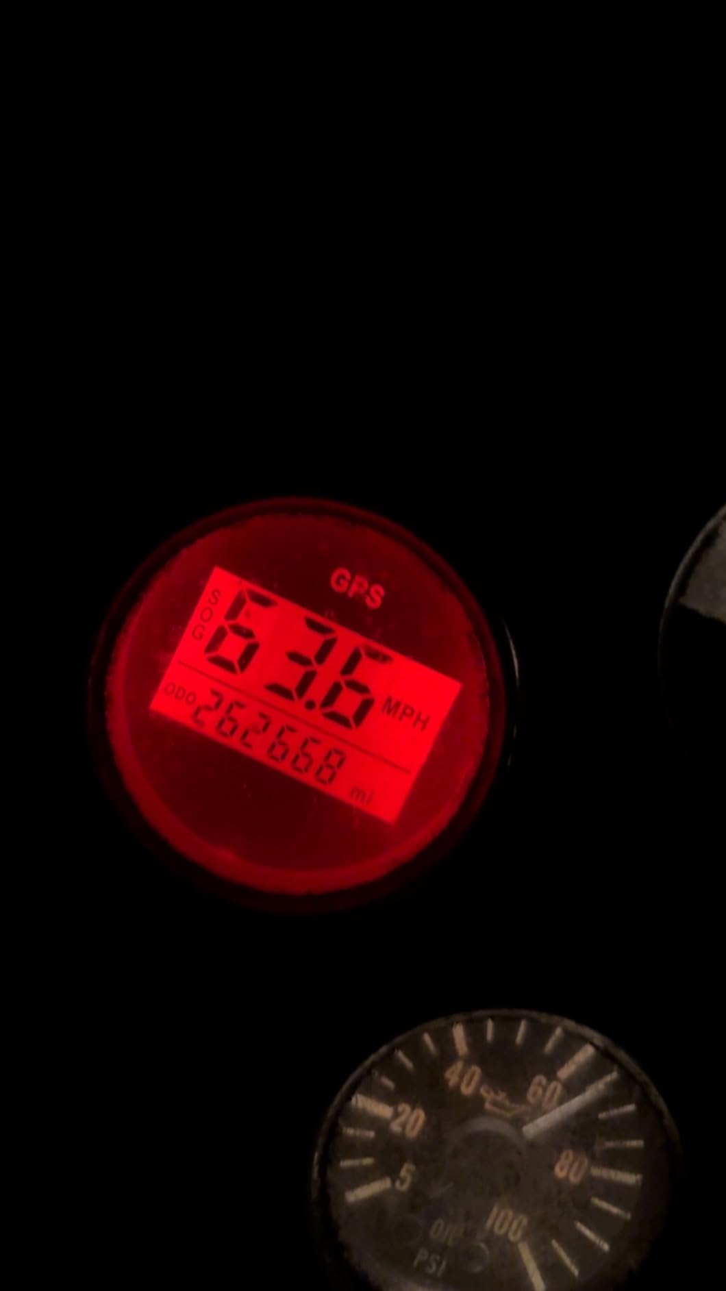 ELING Car Boat 85mm Digital GPS Speedometer Odometer Kit Speedo Trip for Marine Motorcycle Truck Yacht Vessel 3 3/8