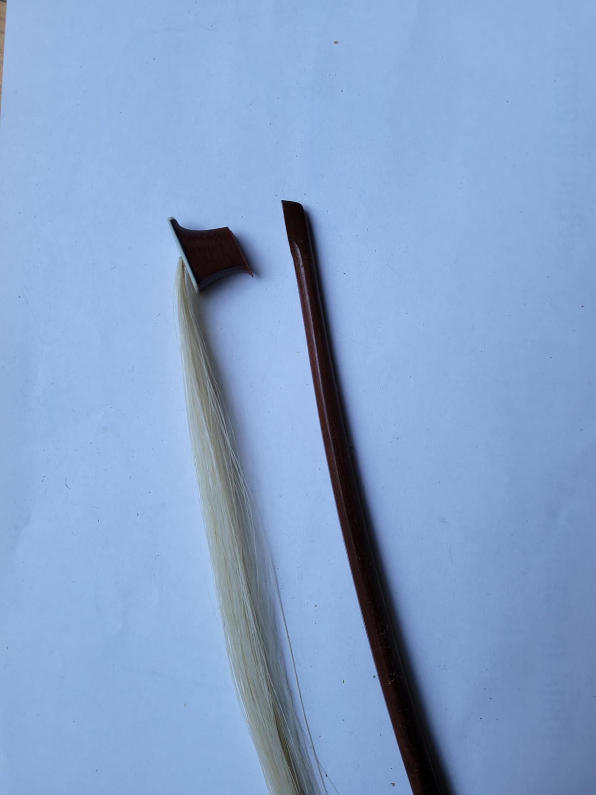 MI&VI NB-510 Brazilwood Violin Bow 4/4 (Full Size) with Ebony Frog | Octagonal Silver Mount | Well Balanced | Light Weight | Mongolian Horse Hair customer photo 2