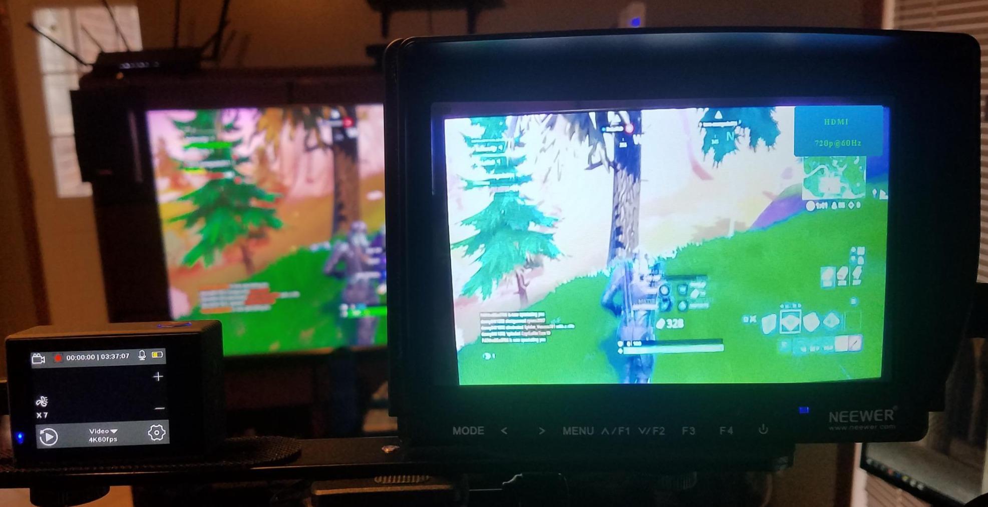 Neewer F100 7inch Camera Field Monitor HD Video Assist IPS 1280x800 HDMI Input 1080p with Sunshade and Ball Head for DSLR Cameras, Handheld Stabilizer, Film Video Making Rig (Battery Not Included) customer photo 1