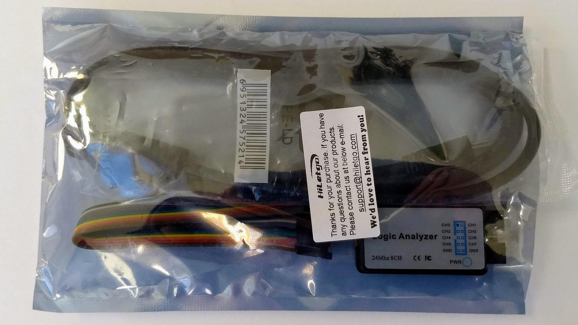 HiLetgo USB Logic Analyzer Device with EMI Ferrite Ring USB Cable 24MHz 8CH 24MHz 8 Channel UART IIC SPI Debug customer photo 2