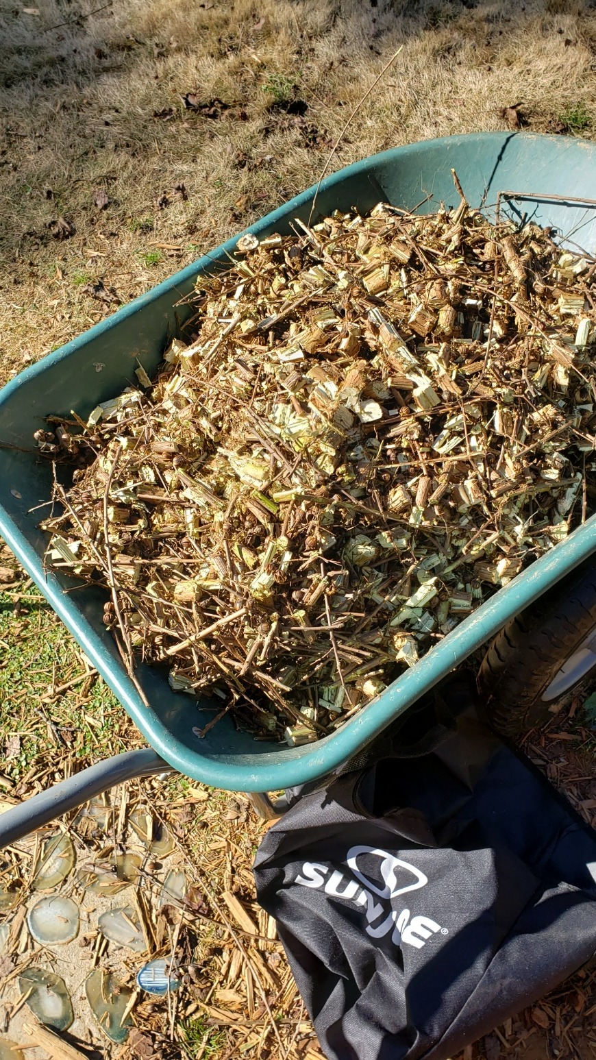 Sun Joe Corded Wood Chipper Shredder and Waste Shredding Machine with Collection Bag, 1.7-Inch Cutting Diameter, 15-Amp Motor - Portable Electric Equipment for Lawn, Garden, and Yard Care, CJ603E customer photo 2