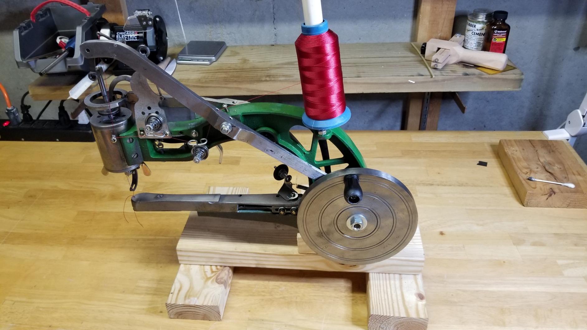 YEQIN Shoe Repair Machine Handheld Leather Sewing Machines Cobbler Stitching Industrial Heavy Duty Maquina de Coser Manual Nylon Line for Bags, Tents, Clothes, Quilts, Coats, Trousers customer photo 1