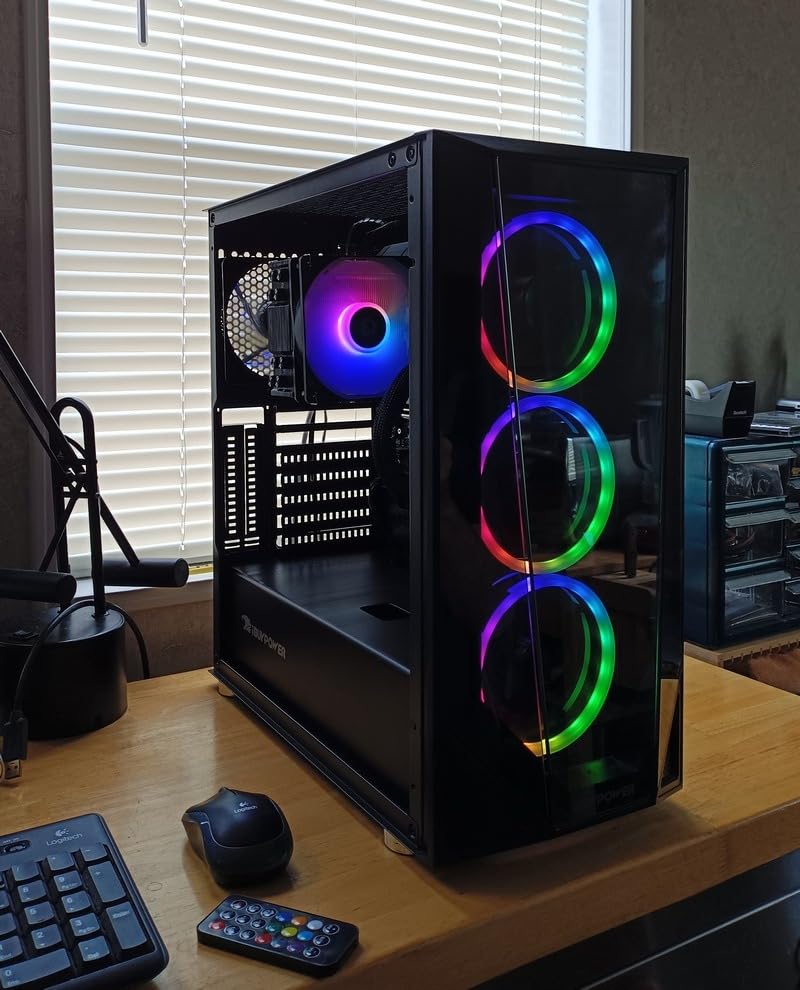 upHere 120mm RGB Case Fan, Quiet Edition High Airflow LED Case Fan for PC Cases - 3 Pack, RGB123-3 customer photo 2
