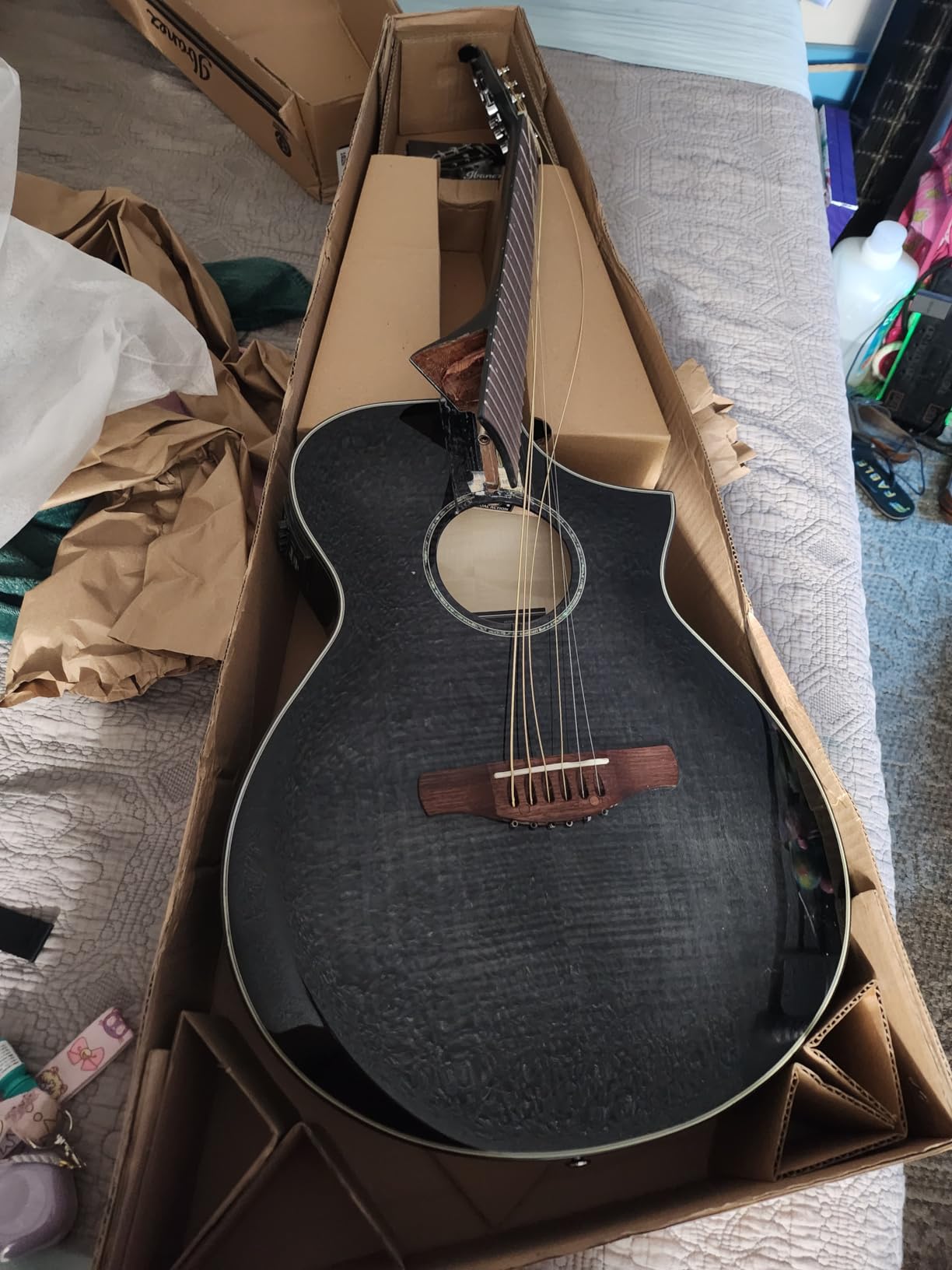 Ibanez AEWC400 - Transparent Black Sunburst High Gloss customer photo 1