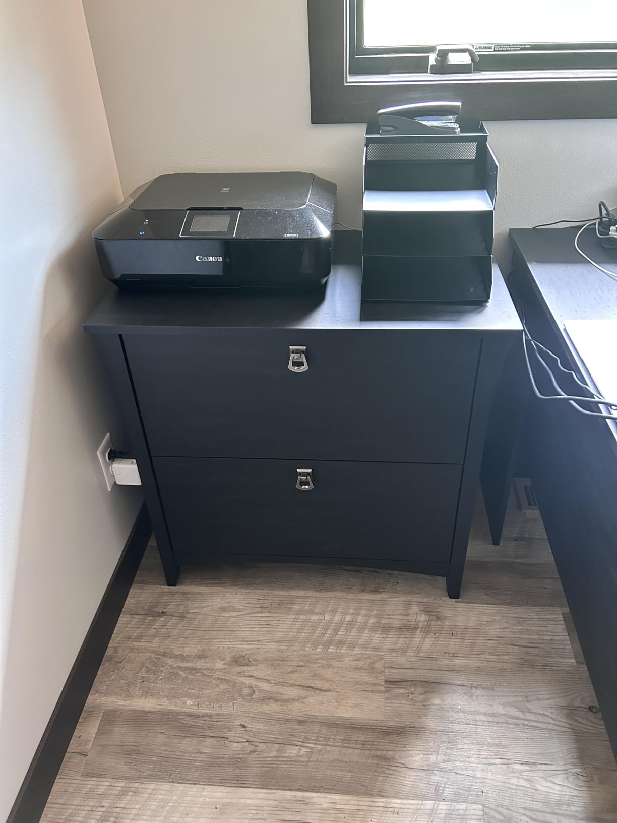 Bush Home Salinas 2 Drawer Lateral File Cabinet in Vintage Black, Home Office Storage Solution, Organizer with Drawers for Workspace, Filing Unit customer photo 1