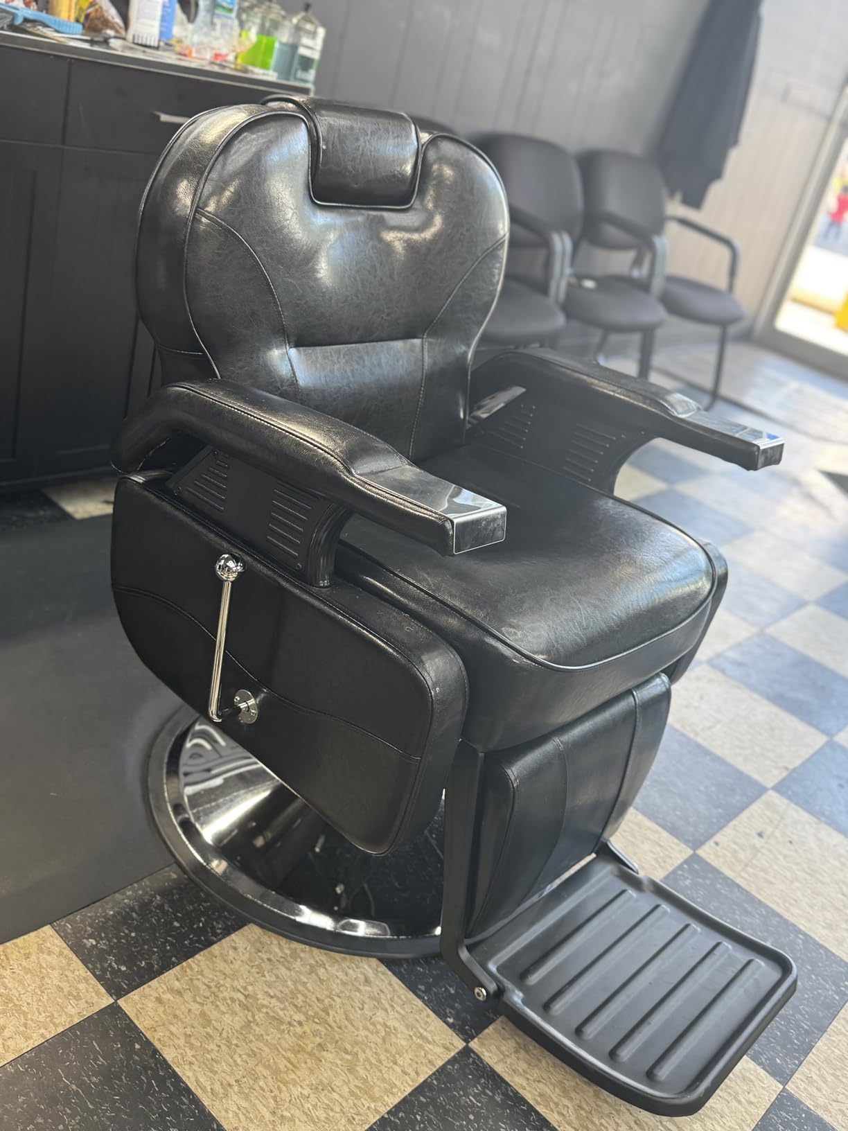 Artist hand Black All Purpose Hydraulic Recline Barber Chair Salon Beauty Styling Chair for Beauty Shop customer photo 1