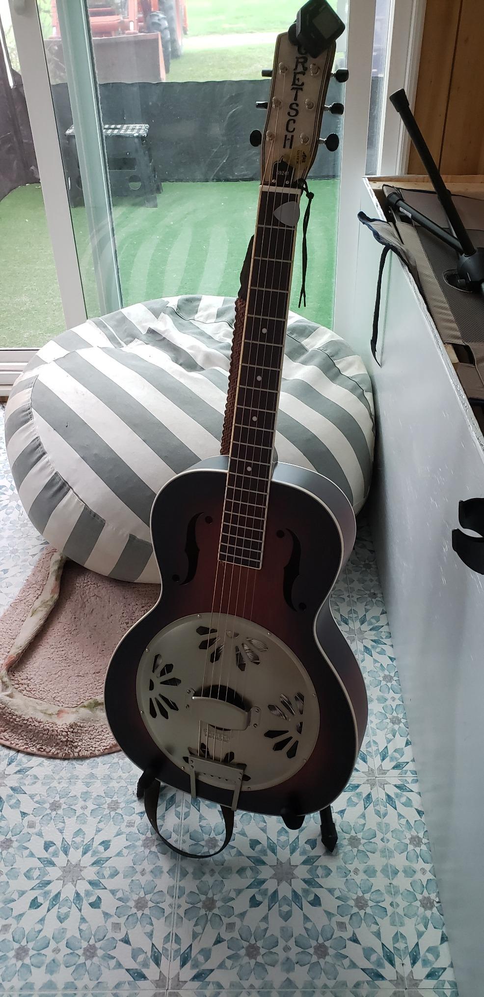 Gretsch G9241 Alligator Mahogany Round Neck Acoustic Electric Resonator - 2-Color Sunburst, Padauk Fingerboard customer photo 1