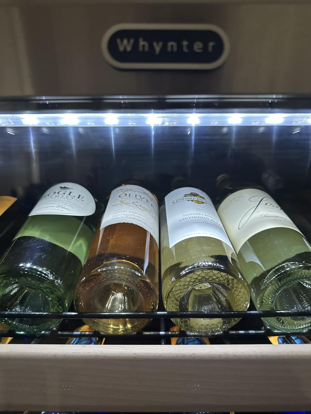 BWR-0922DZ 92 Built-in or Freestanding Stainless Steel Dual Zone Compressor Large Capacity Wine Refrigerator Rack for Open Bottles and LED Display, Dark Grey customer photo 2