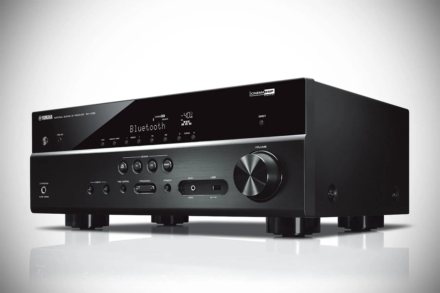 YAMAHA RX-V385 5.1-Channel 4K Ultra HD AV Receiver with Bluetooth customer photo 2