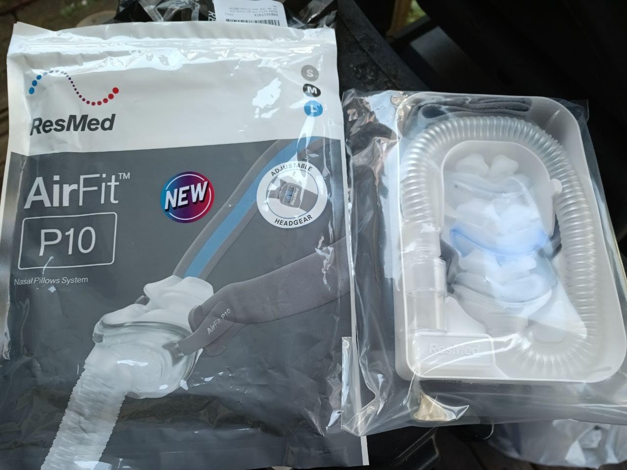 AirFit P10 Frame System - Replacement CPAP Frame System with Nasal Pillows Cushion - Headgear Not Included - Medium customer photo 2