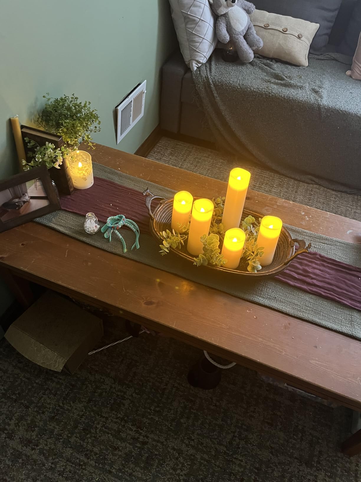 Vinkor Flameless Candles Battery Operated Candles Real Wax Pillar LED Candles with 10-Key Remote and Cycling 24 Hours Timer (Ivory 4