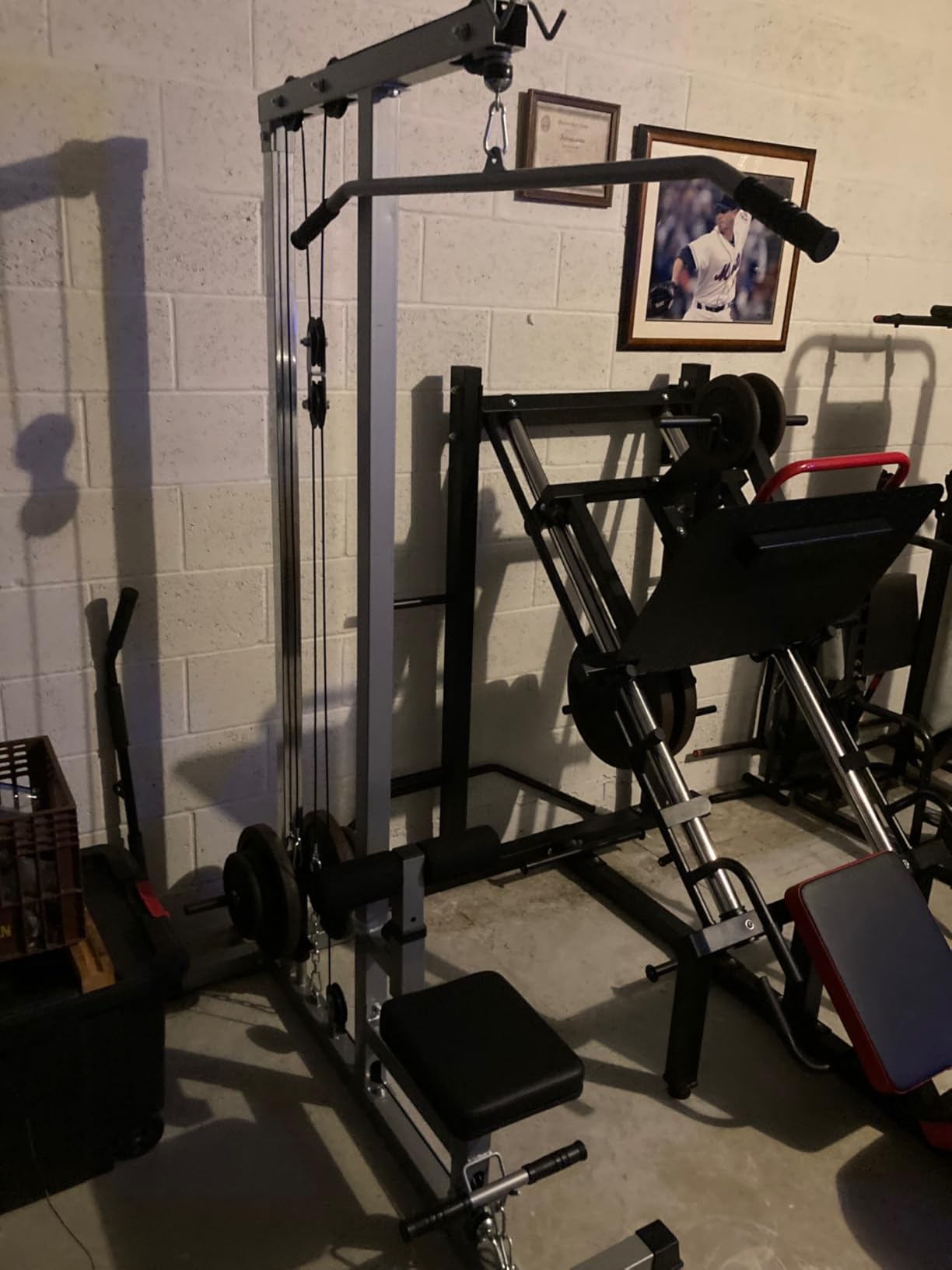 GDLF LAT Pull Down Machine Low Row Cable Fitness Exercise Body Workout Strength Training Bar Machine customer photo 2