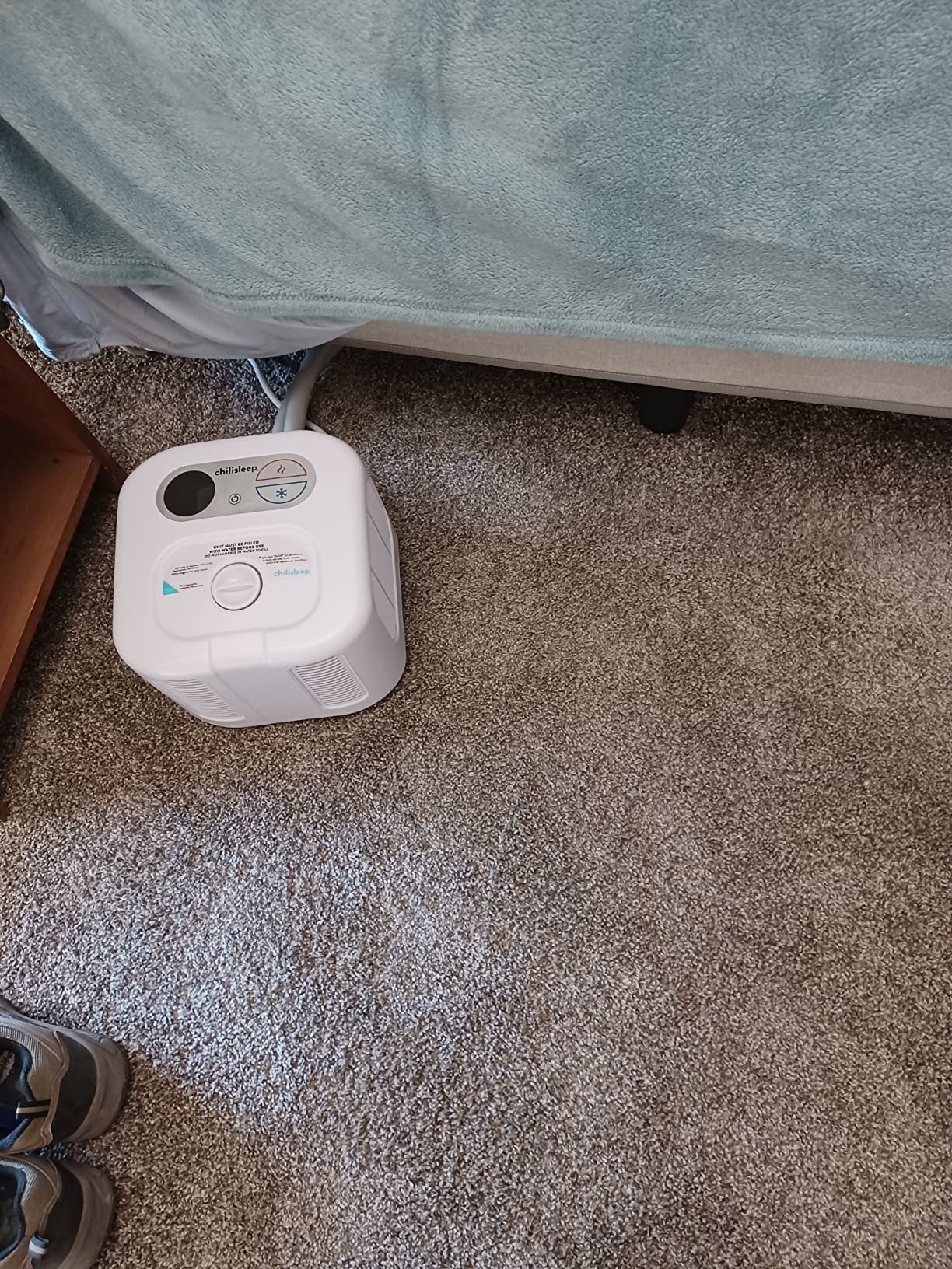 Chilipad Cube Bed Cooling System - Cooling & Heating Mattress Topper, Dual Zone Individual Bed Temperature, Cool Sleep Enhancement, Temp Range of 60-115°F, WE Queen Bedsize (60