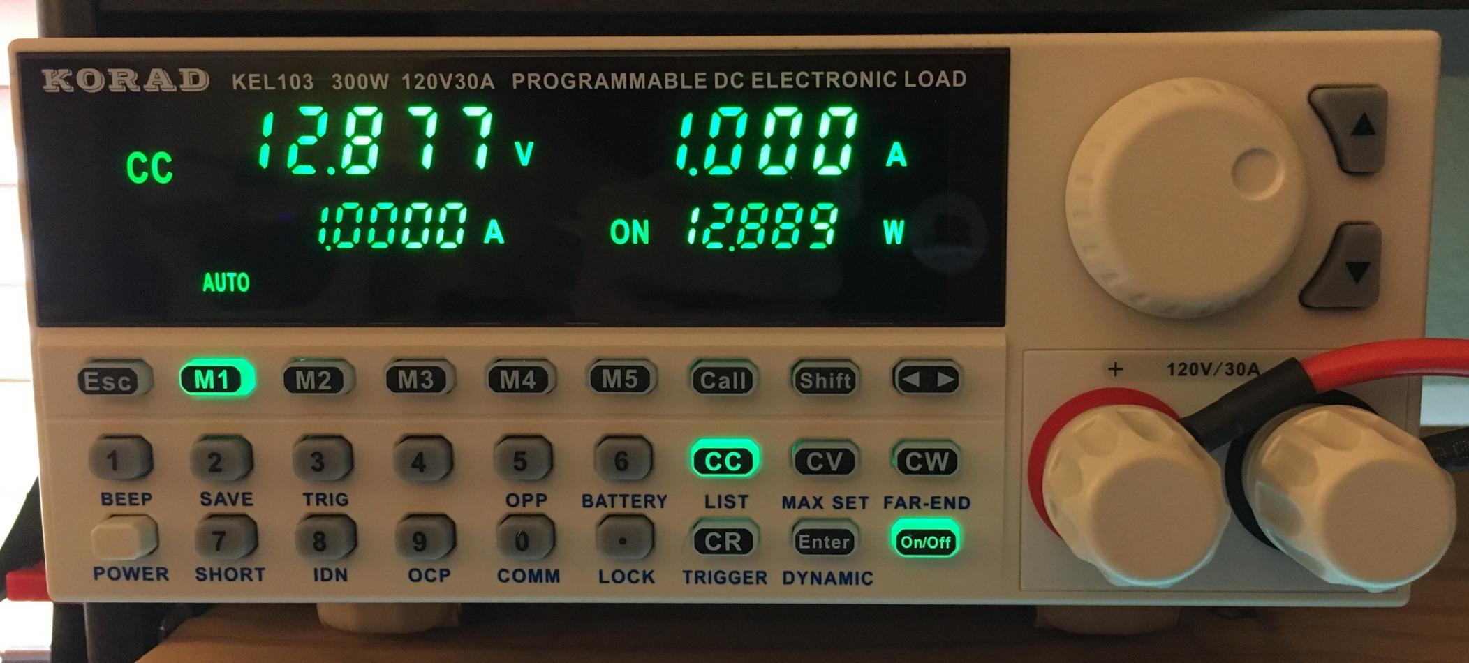 KORAD KEL-103 - Programmable DC Electronic Load, 300 Watt Variable Resistor, Low Ripple DC Load Tester for Circuit Load, Constant Current Battery Tester customer photo 1